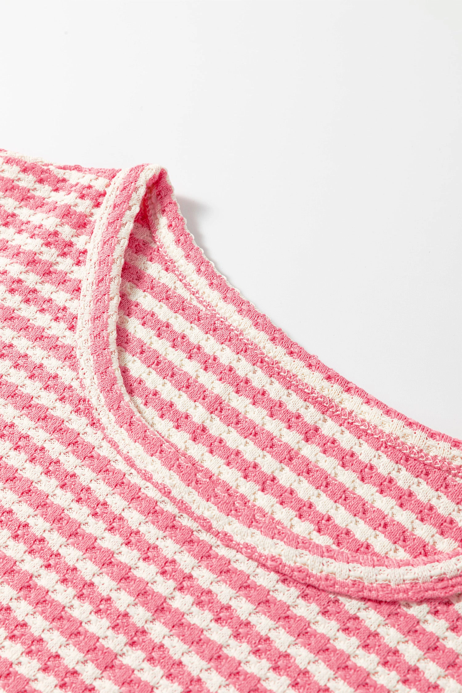 Threaded Pear Womens Selena Knit Short 2-Piece Set - Pink