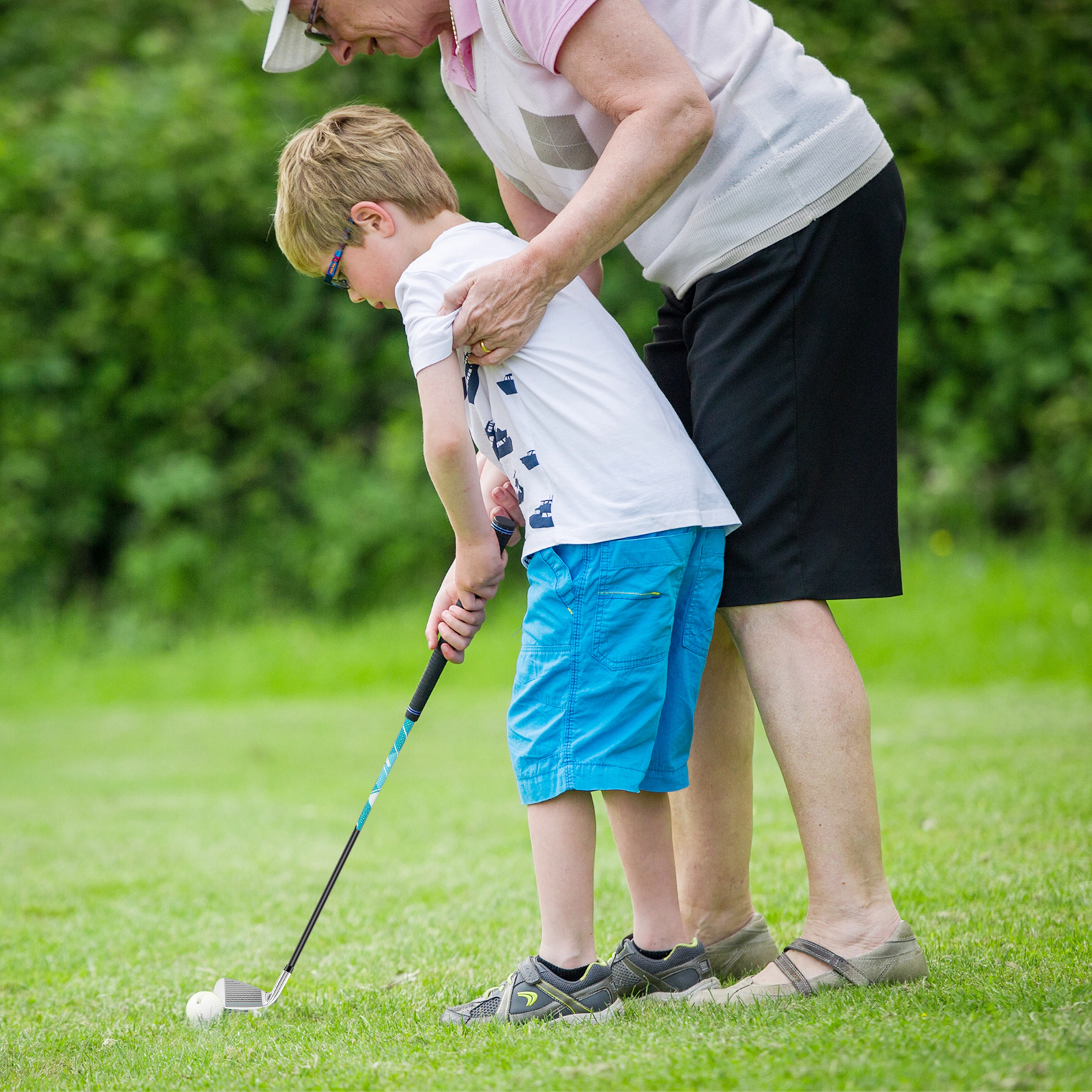 LJG Junior Complete Golf Club Set Right Hand with Rain Hood for Kids