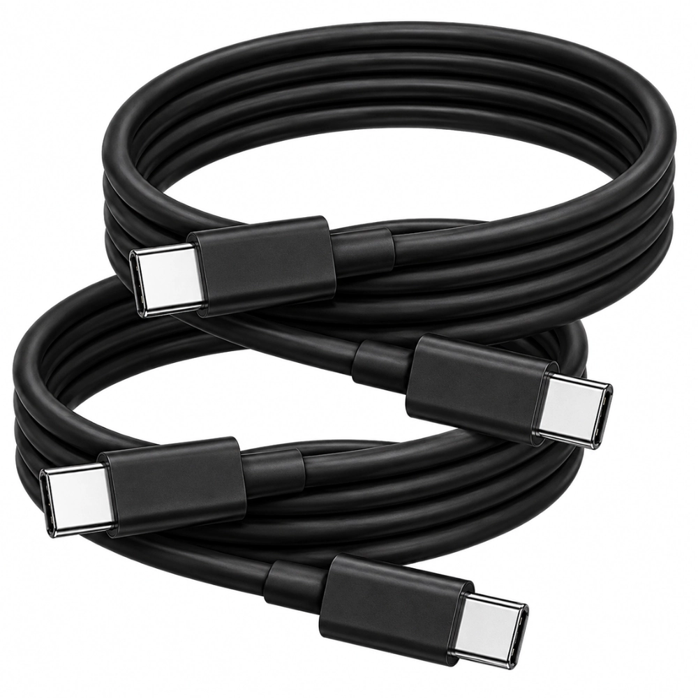 Qixxronics 2PCSUSB-C to USB-C Cable, 3FT Charging & Data Sync Cable for Samsung Galaxy, Z Flip, Fold, USBC Devices