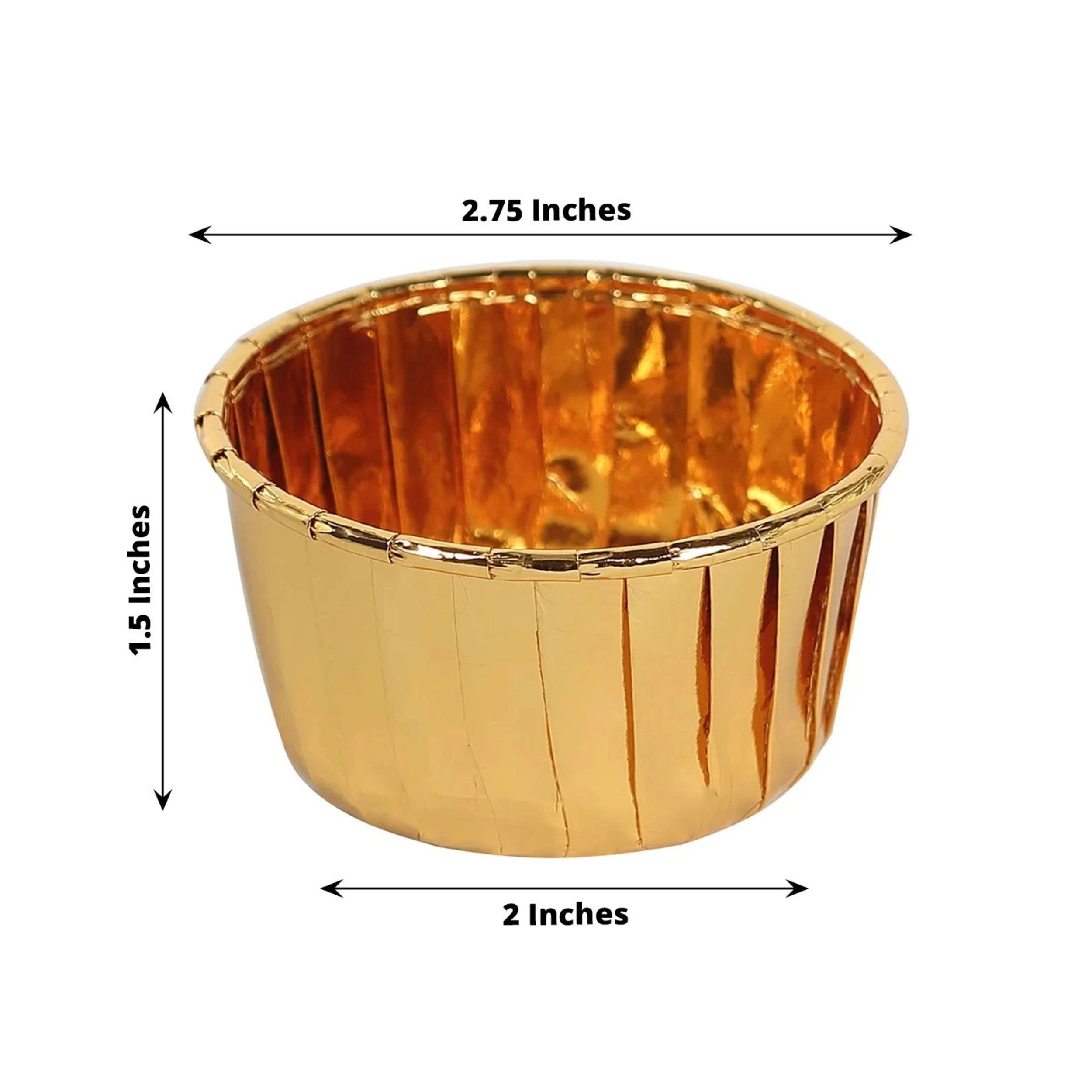 Home Collection Pack of 48 Metallic Foil Cupcake Liners