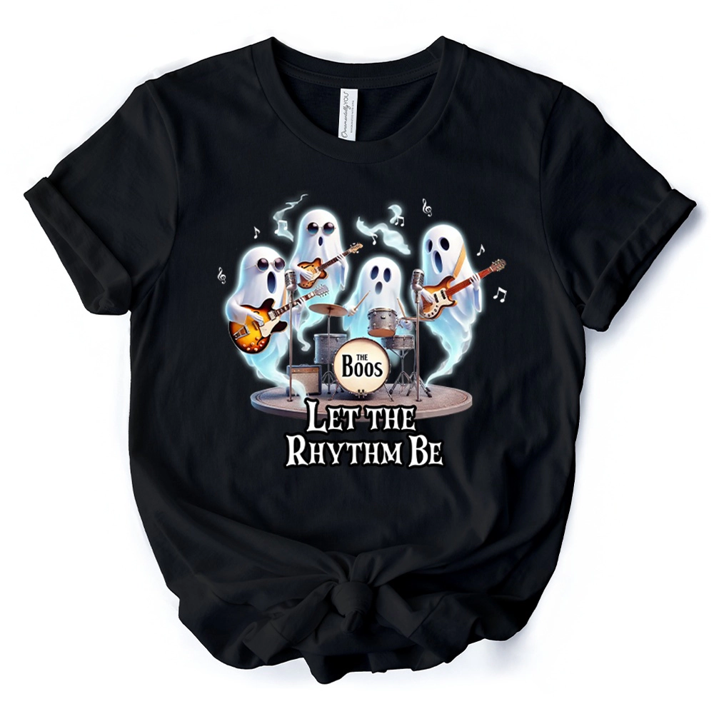 OrnamentallyYou Unisex Let The Rhythm Be Ghost Band T-Shirt