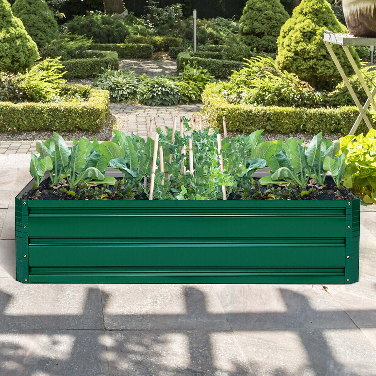 LJG Patio Raised Garden Bed Vegetable Flower Planter