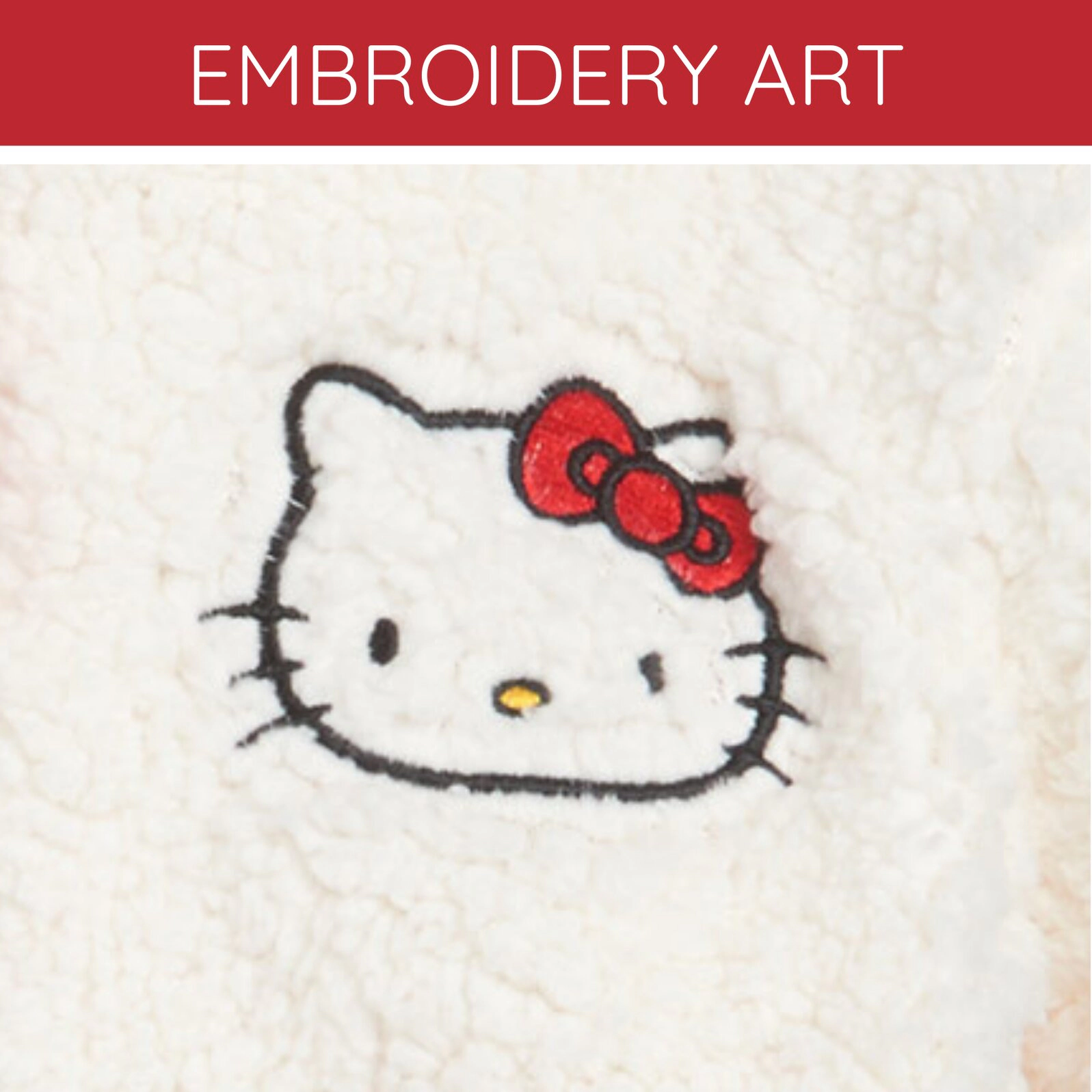 Hello Kitty Girls' Cosplay Fleece Zip-Up Hoodie