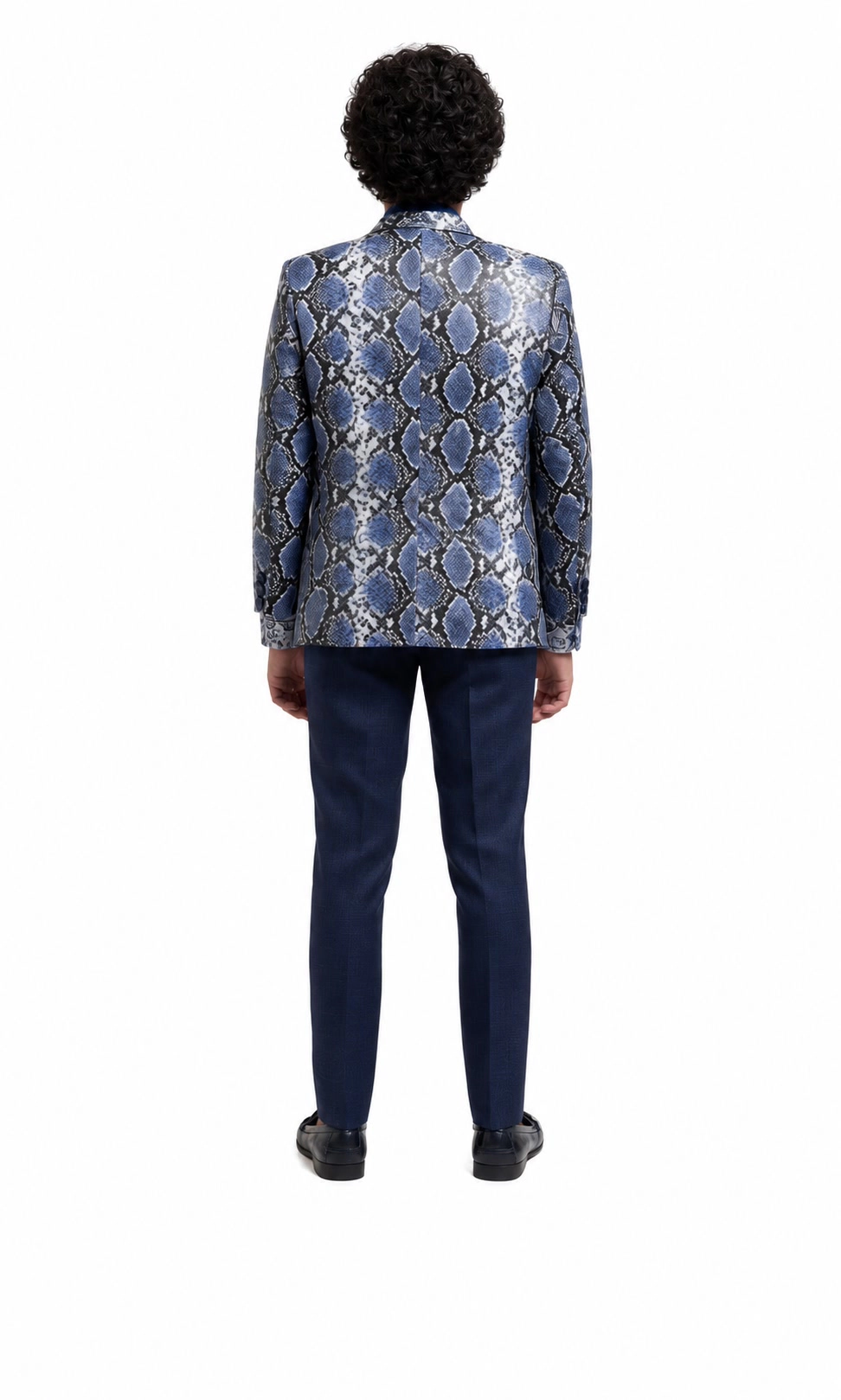 Elie Balleh Boys Slim Fit Velvet Jacket