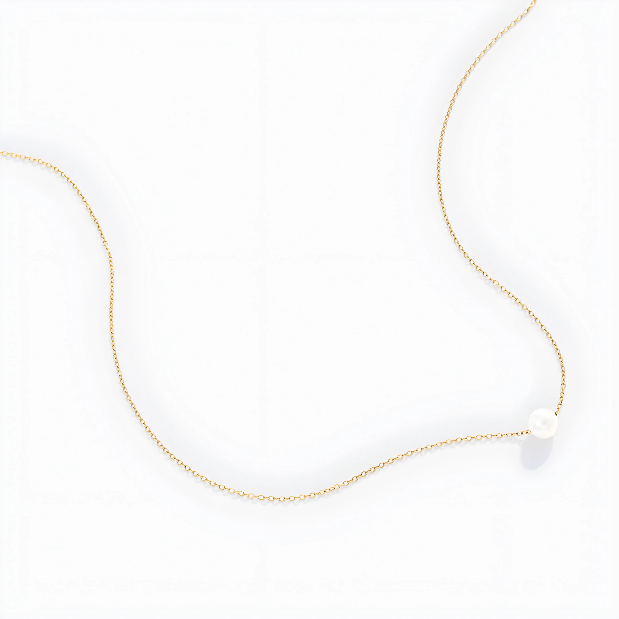 Mint & Lily Women's Floating Pearl Necklace