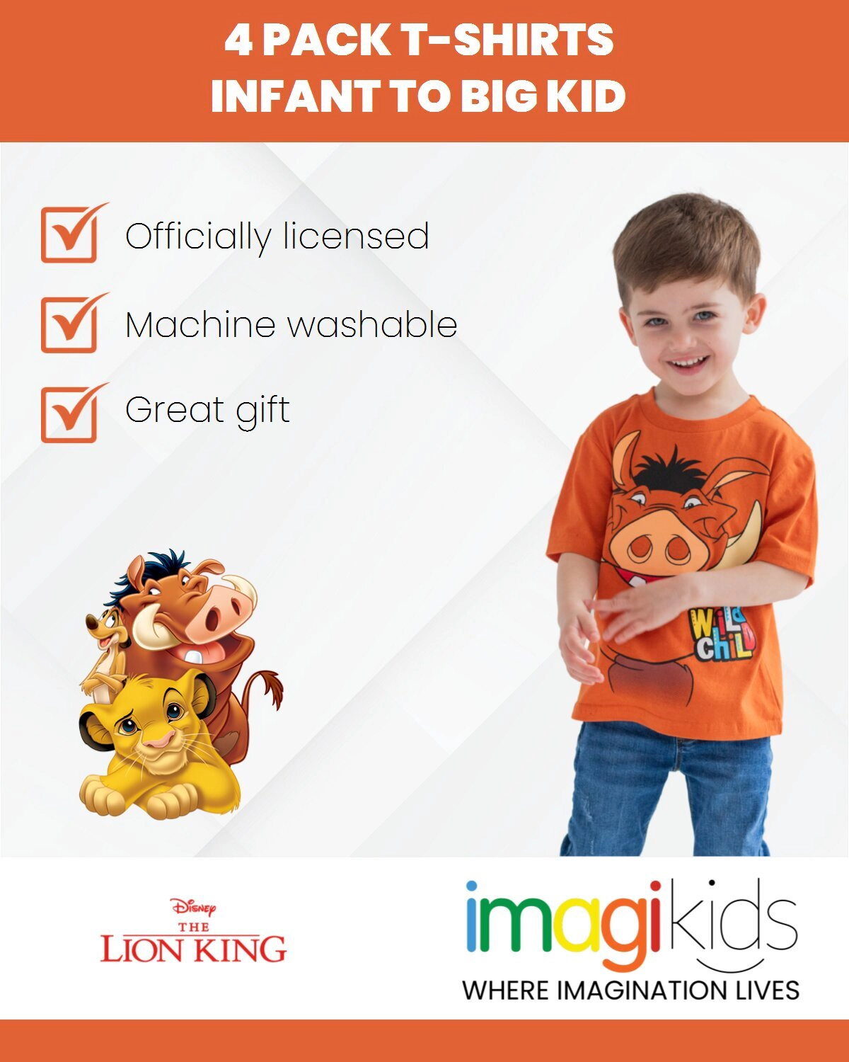 Disney 4-Pack Short Sleeve T-Shirts