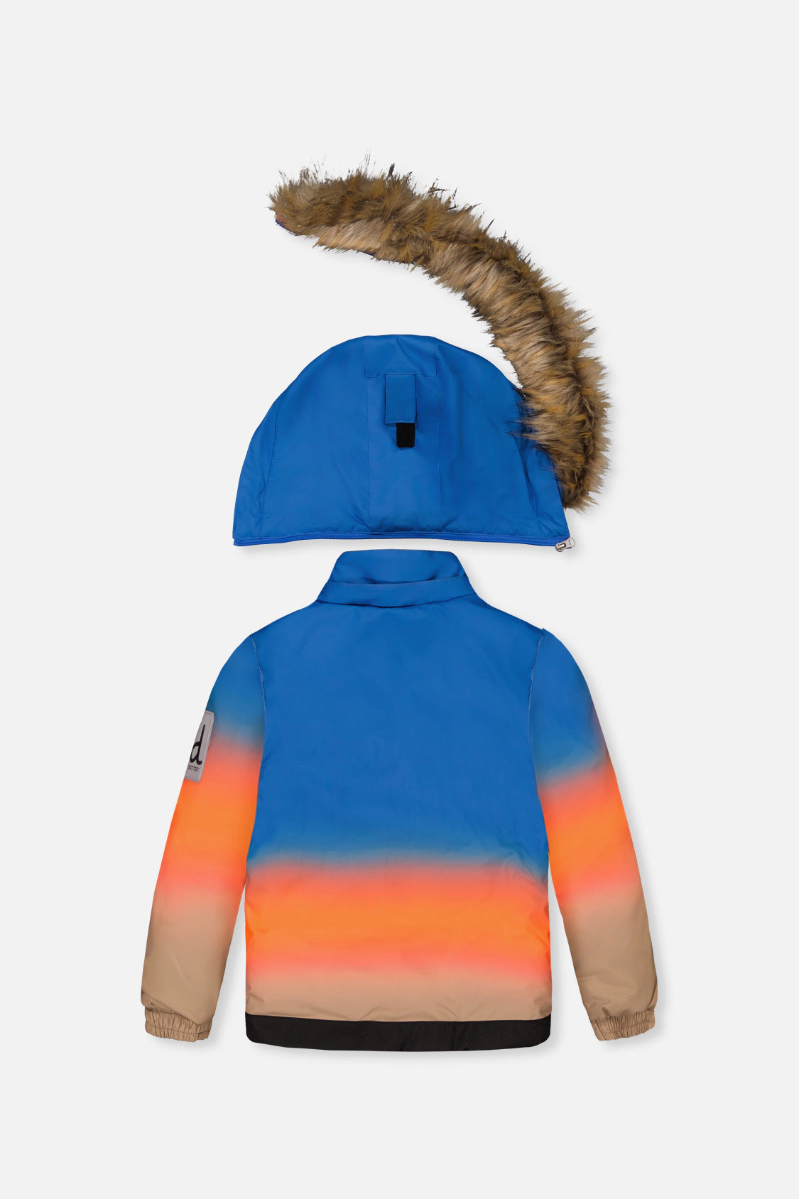 Deux par Boys Gradient Two Piece Play Snowsuit with Hooded Jacket and Snow Pants