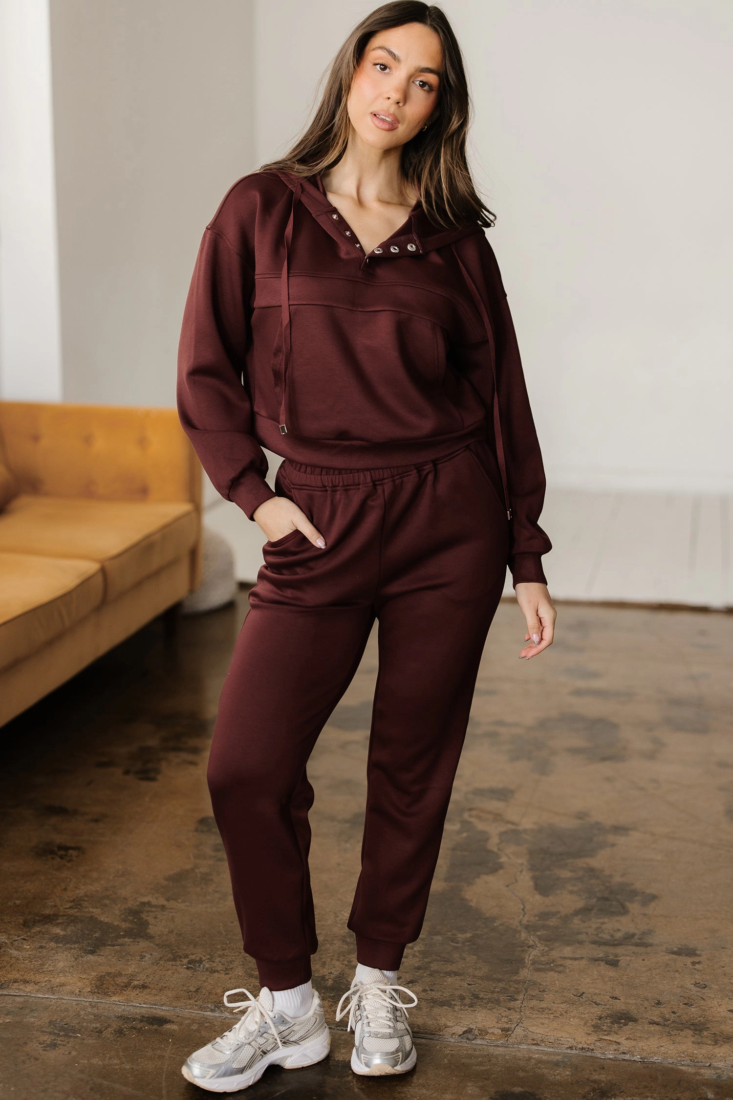 Threaded Pear Women's Kimberly Hoodie Jogger 2pcs Set