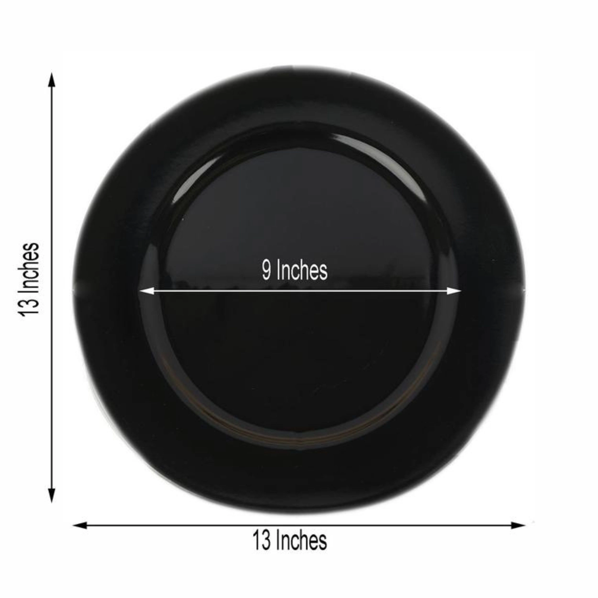 Home Collection Set of 6 13-Inch Round Charger Plates