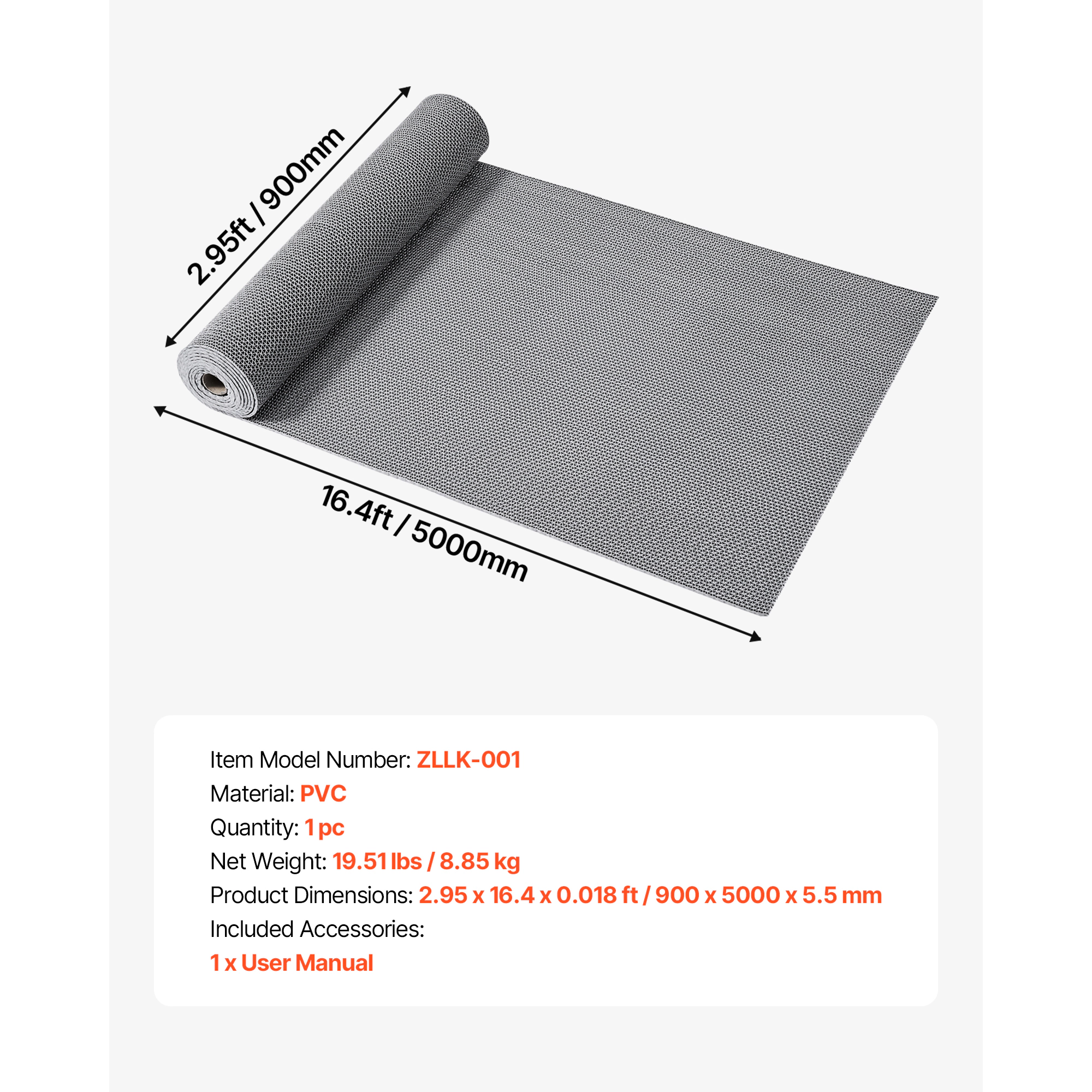 HONGGE Drainage Mat PVC Non Slip Commercial Floor Mat Wet Area Water Drain Splash Matting Hollow Doormat Roll for