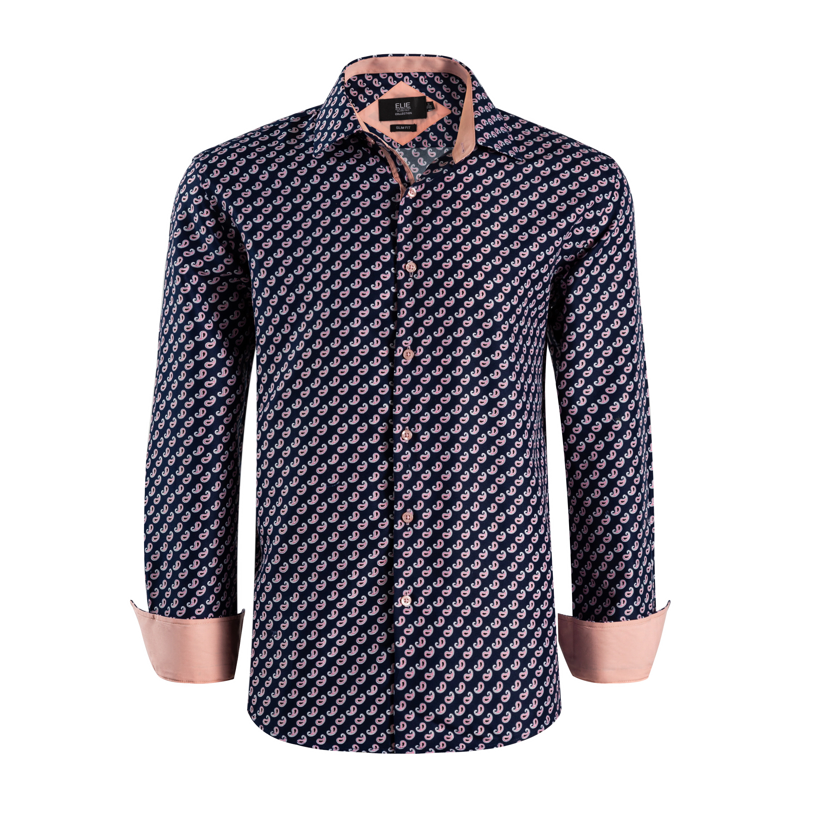 Elie Balleh Boys Slim Fit Boys' Paisley Button-Down Shirt