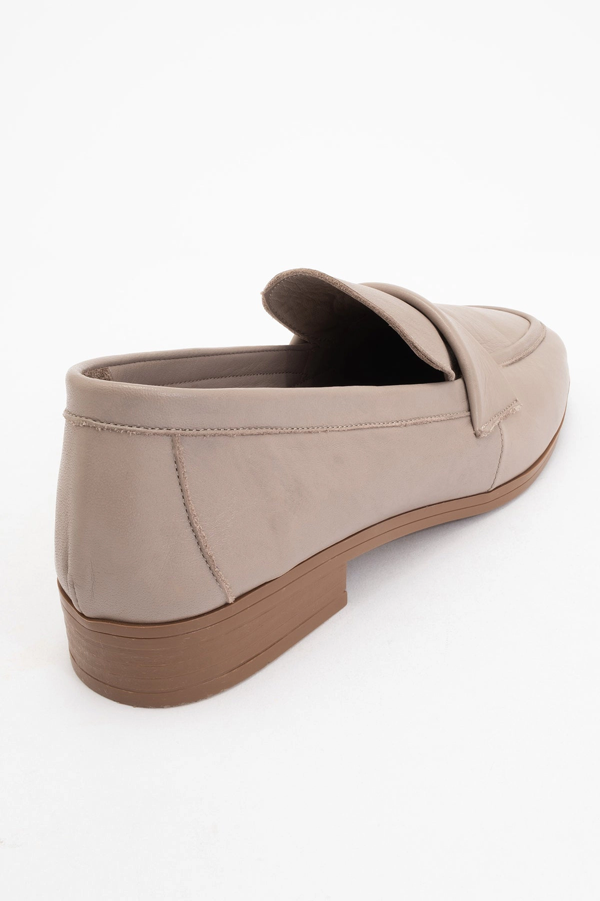 Forever & Always Womens Splice Leather Flat Loafers