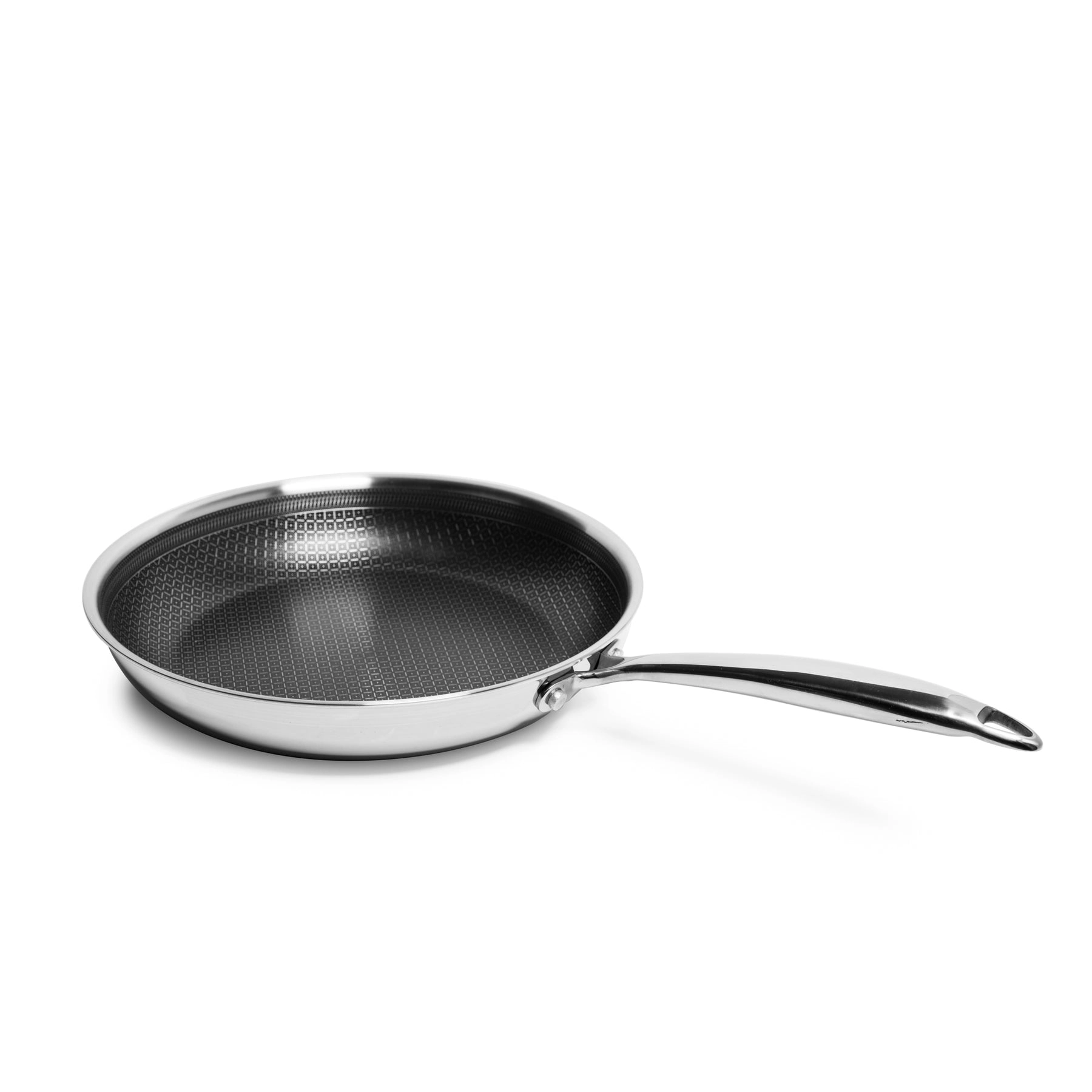 Lexi Home Dura Clad Tri-Ply Stainless Steel Frying Pan, Nonstick, Induction & Oven Safe