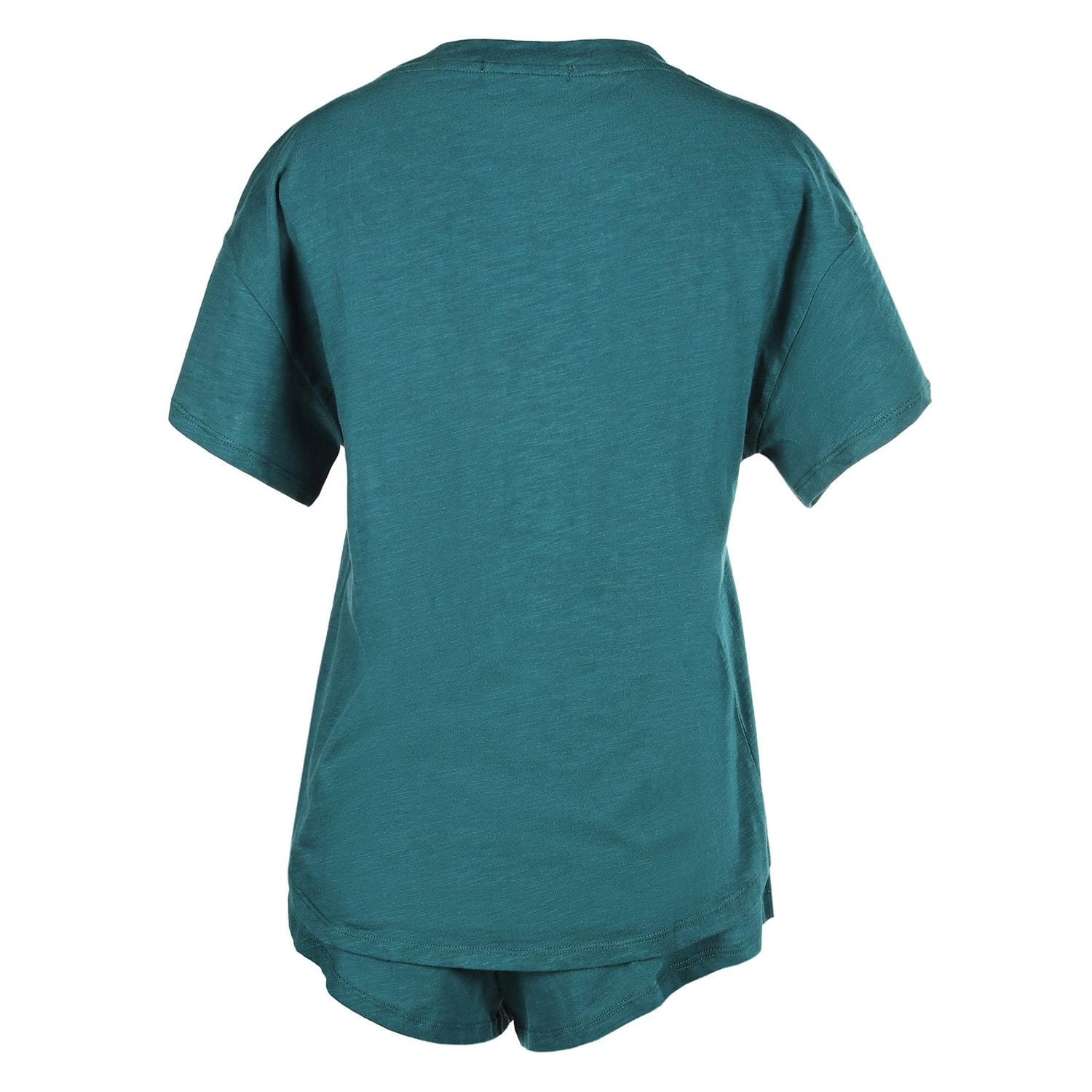 MeMoi Women's Relaxed Fit 100% Cotton Slub Knit Short Set