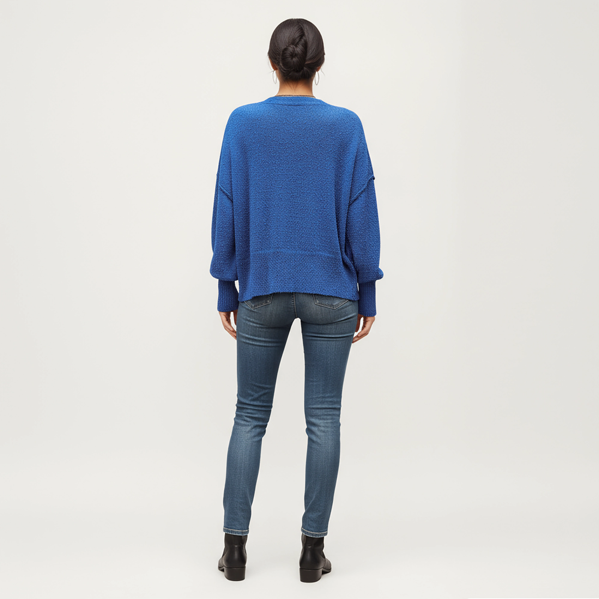 Anna-Kaci Women's Textured Knit Button Front Top with Cozy Fabric, Drop Shoulder Silhouette and Ribbed Edges