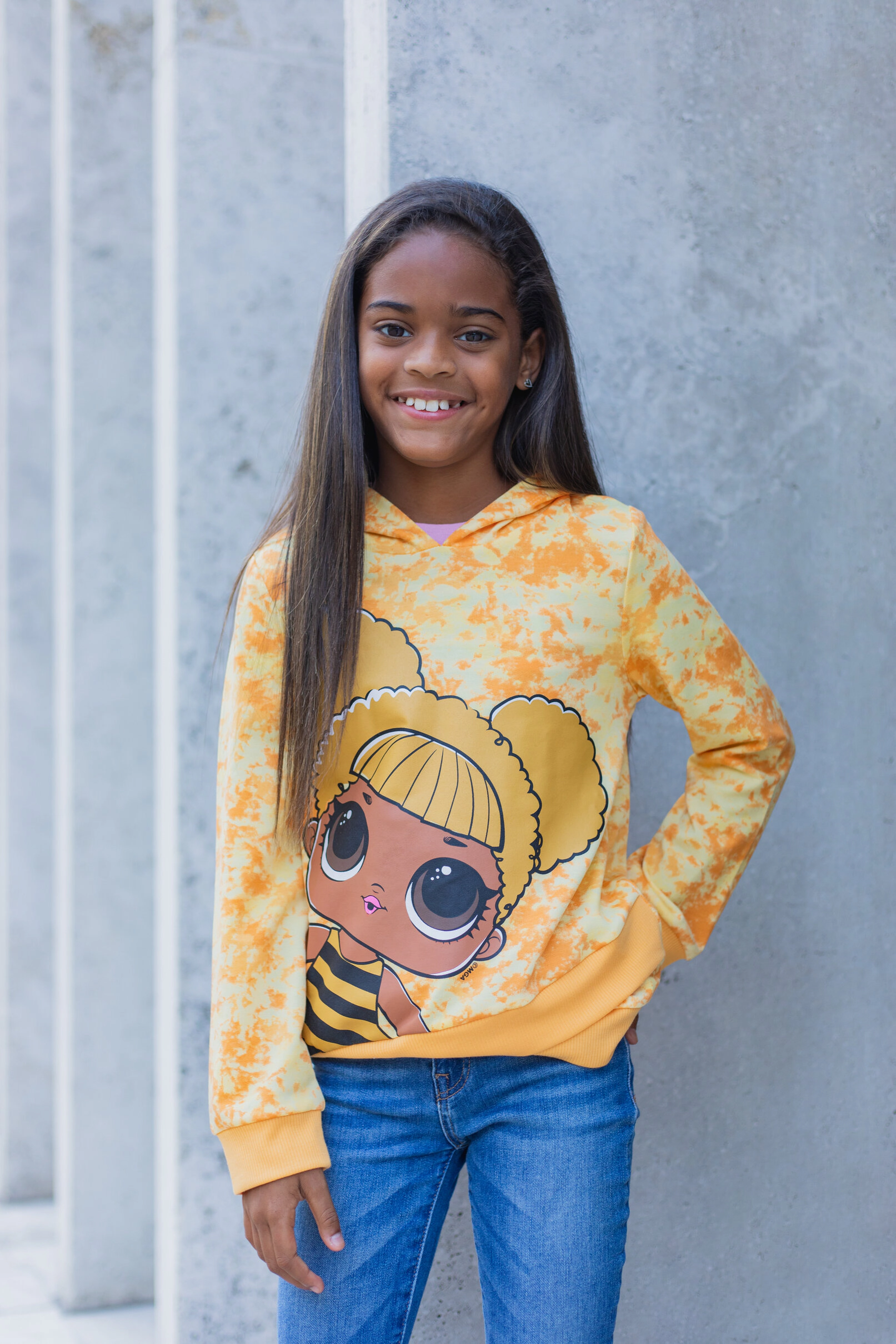 L.O.L. Surprise! Queen Bee Girls' Tie-Dye Hooded Sweatshirt