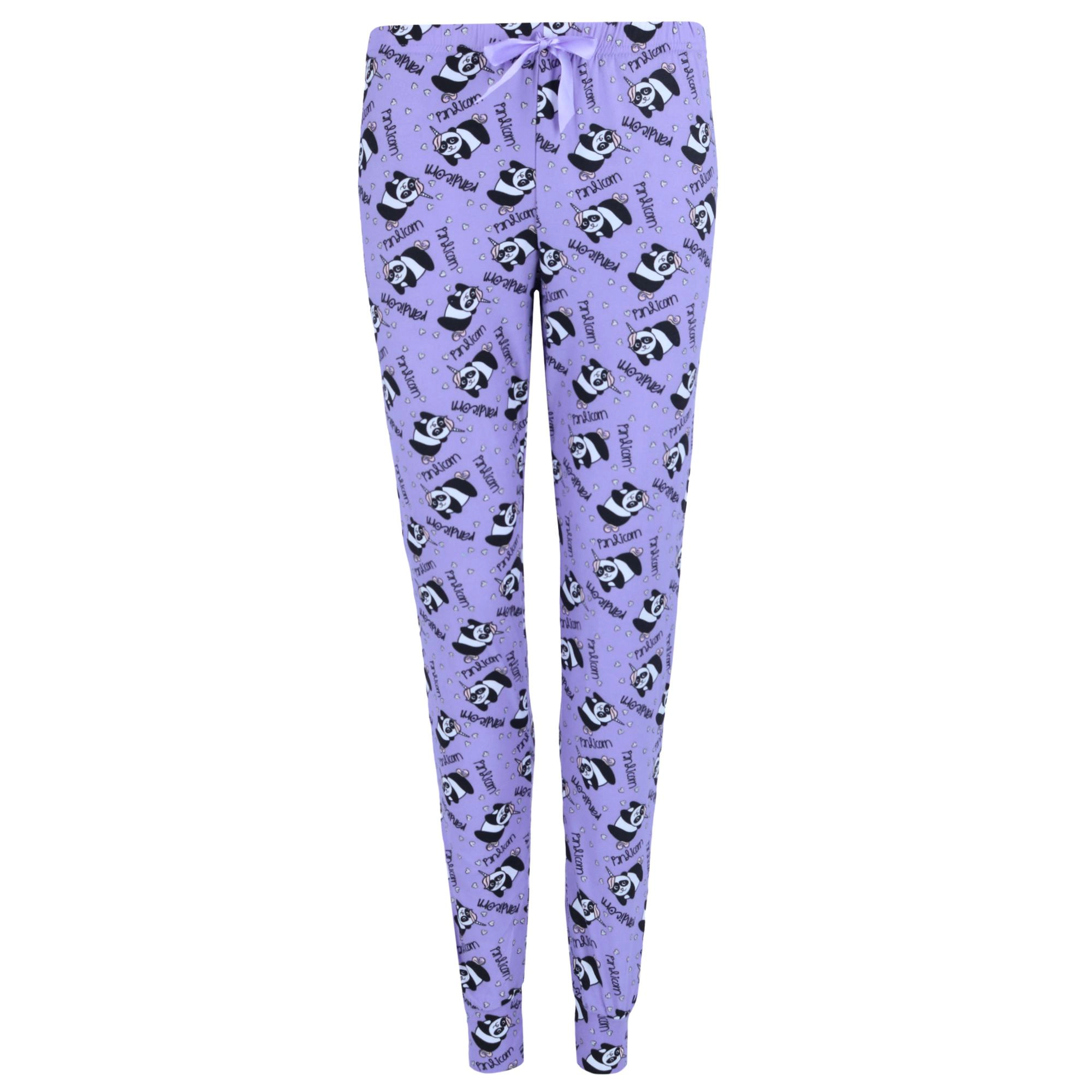 Grumpy & Gorgeous Women's Panda Print Pajama Jogger Set