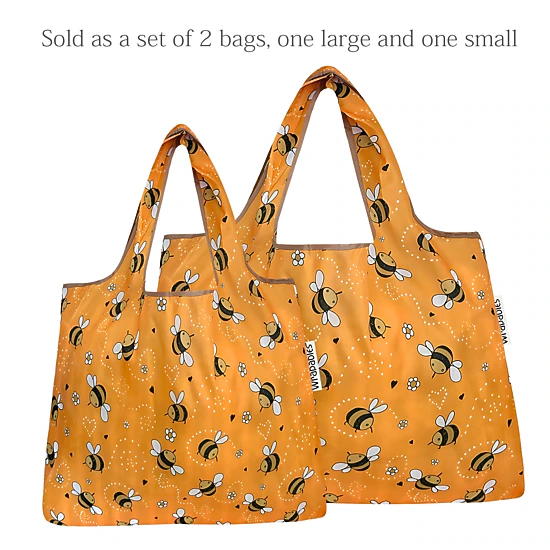 Wrapables LS Nylon Reusable Shopping Bags for Groceries (set of 2 ...