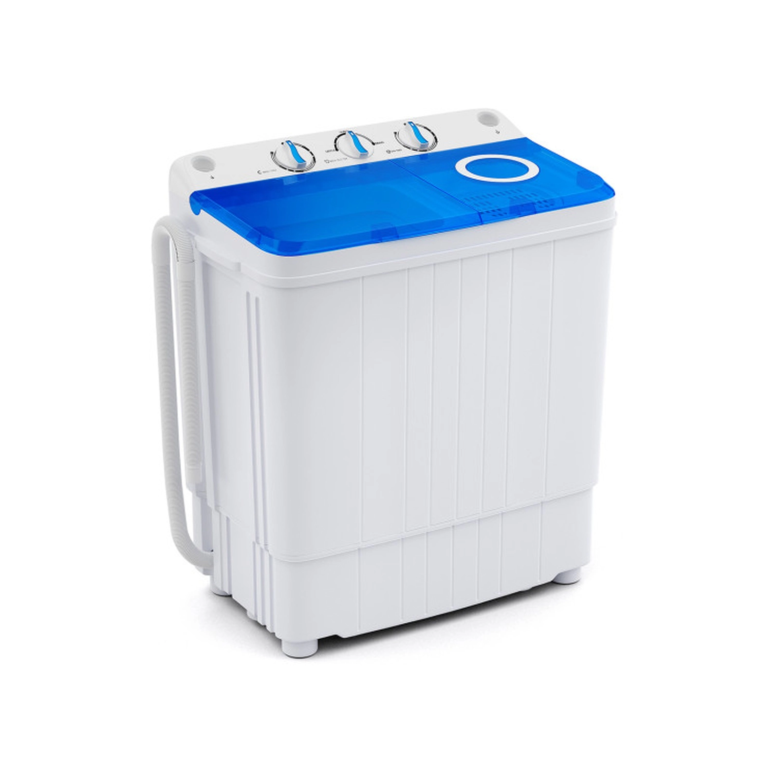SUGIFT Blue Twin Tub Portable Washing Machine with 11-lb Washer and 6.6-lb Spinner 22.5-in W 14-in D 25.5-in H