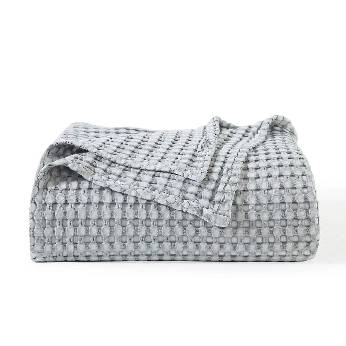 Egyptian Linens Cozy Bamboo Waffle Weave Blanket Throw