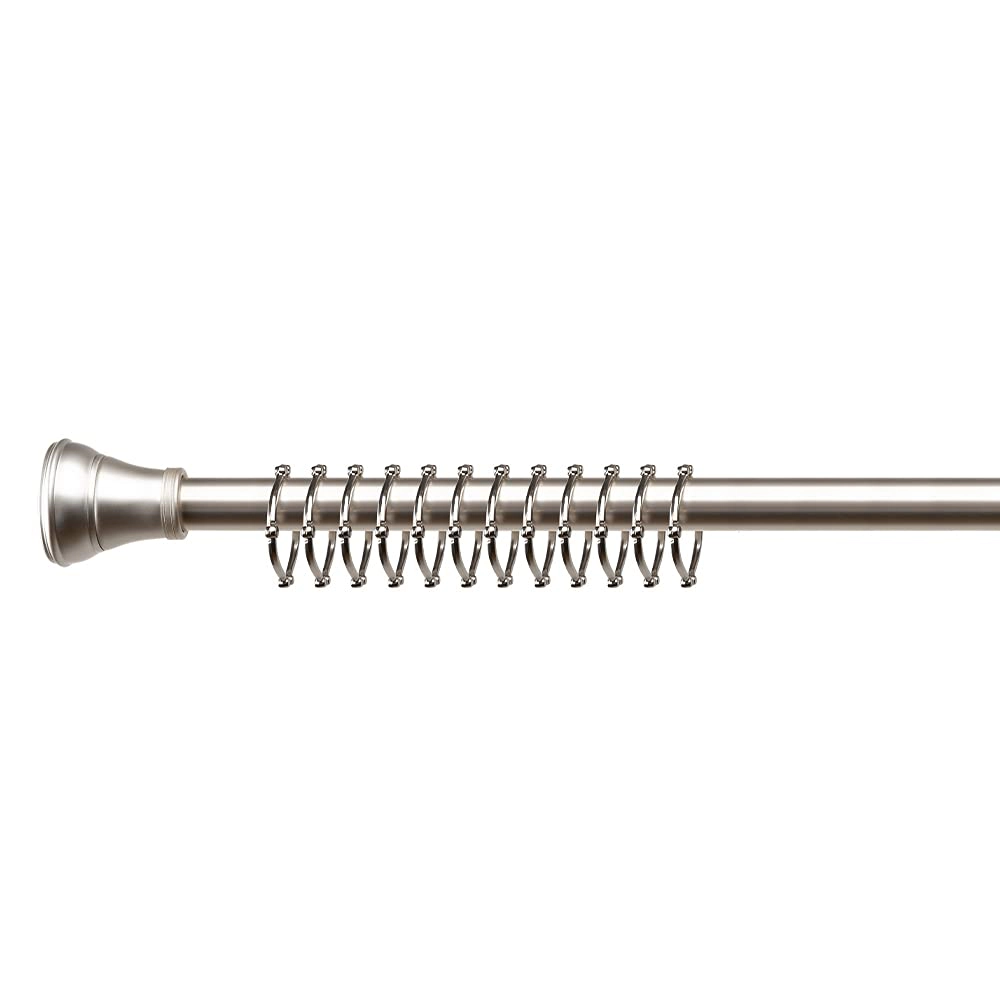 Utopia Alley Rust-Proof Zinc Shower Curtain Hooks with Clasp Closure for Bathroom & Curtains - Set of 12