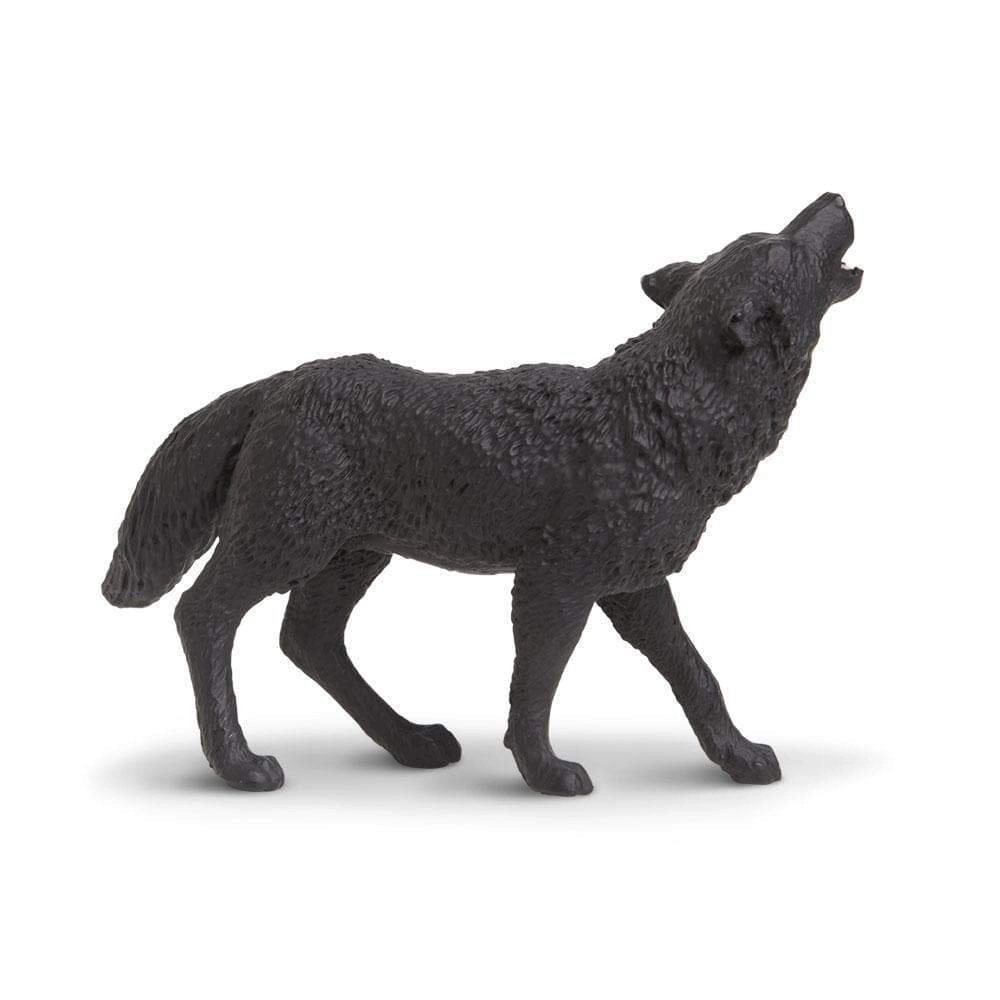 Safari Ltd. - Black Wolf Kids Toy Figure