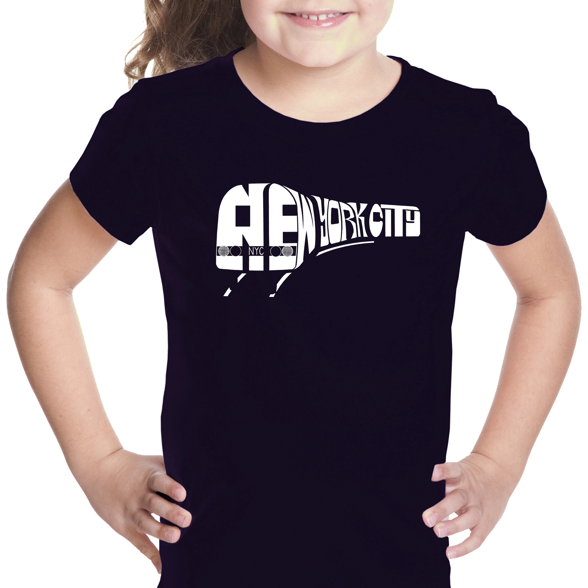 LA Pop Art Girls Word T-Shirt - NY SUBWAY