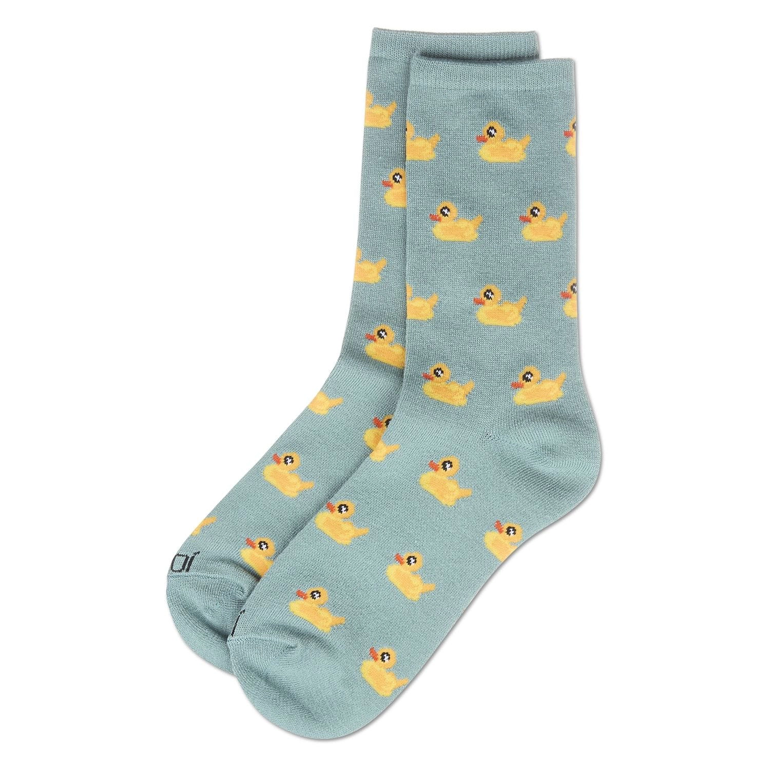MeMoi Rubber Ducks Bamboo Blend Crew Socks
