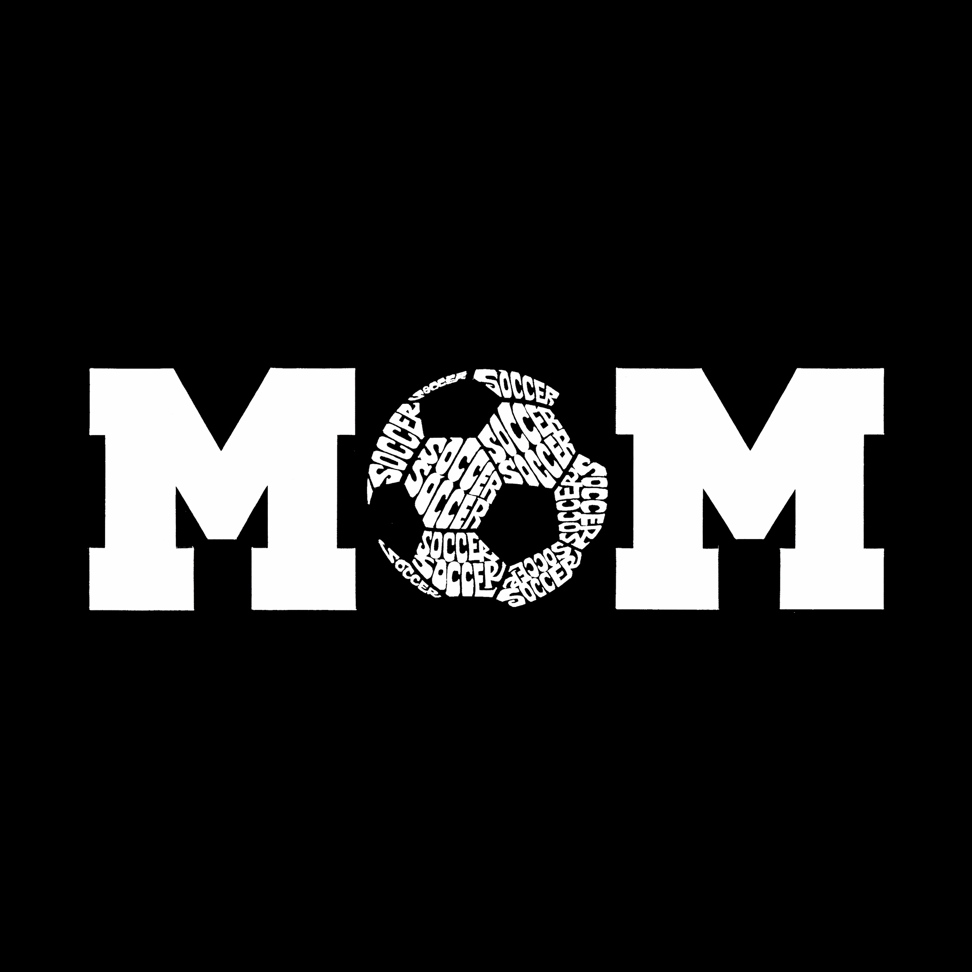LA Pop Art Women's Plus Word T-Shirt - Soccer Mom
