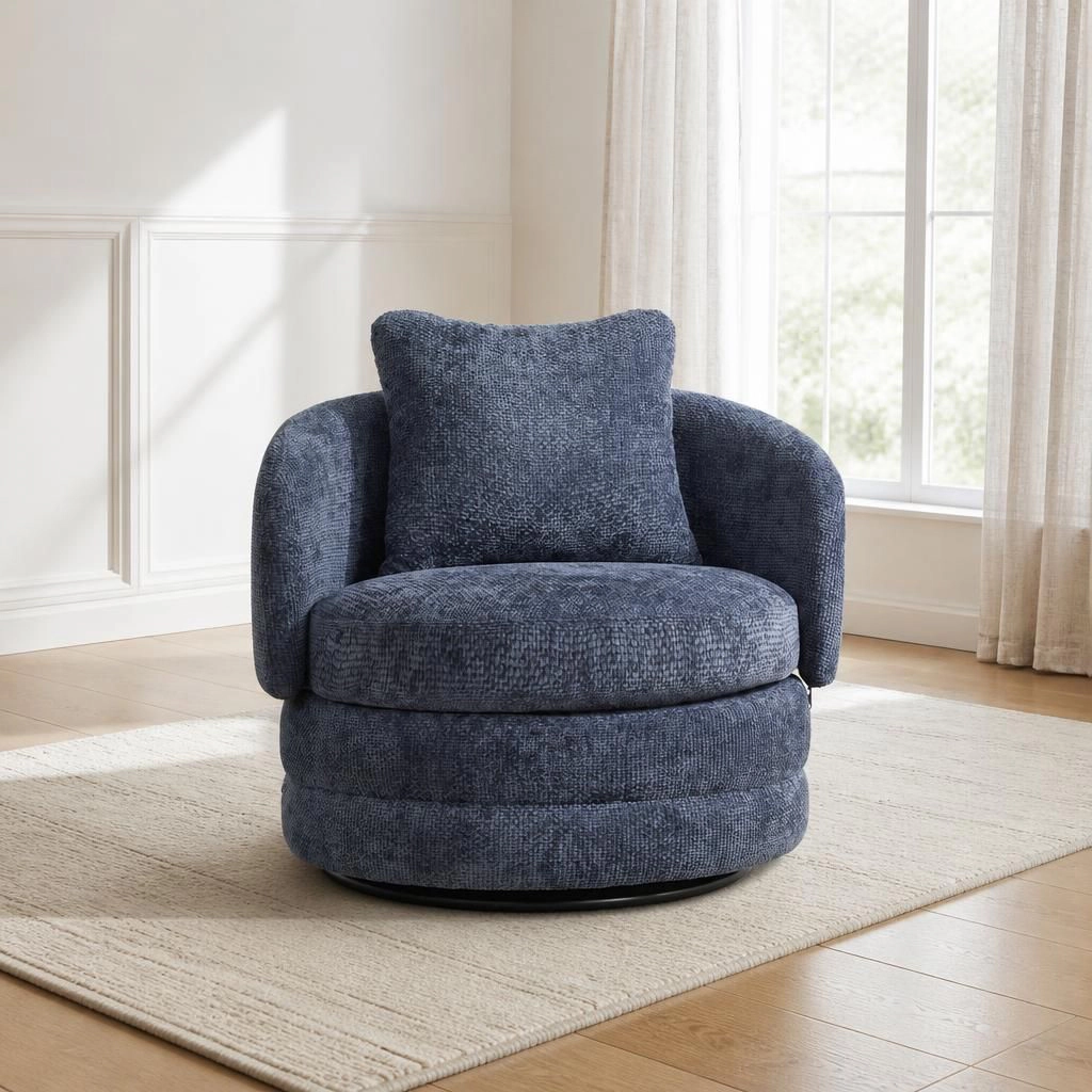 GOODSILO Low Profile Upholstered Armless Accent Chair
