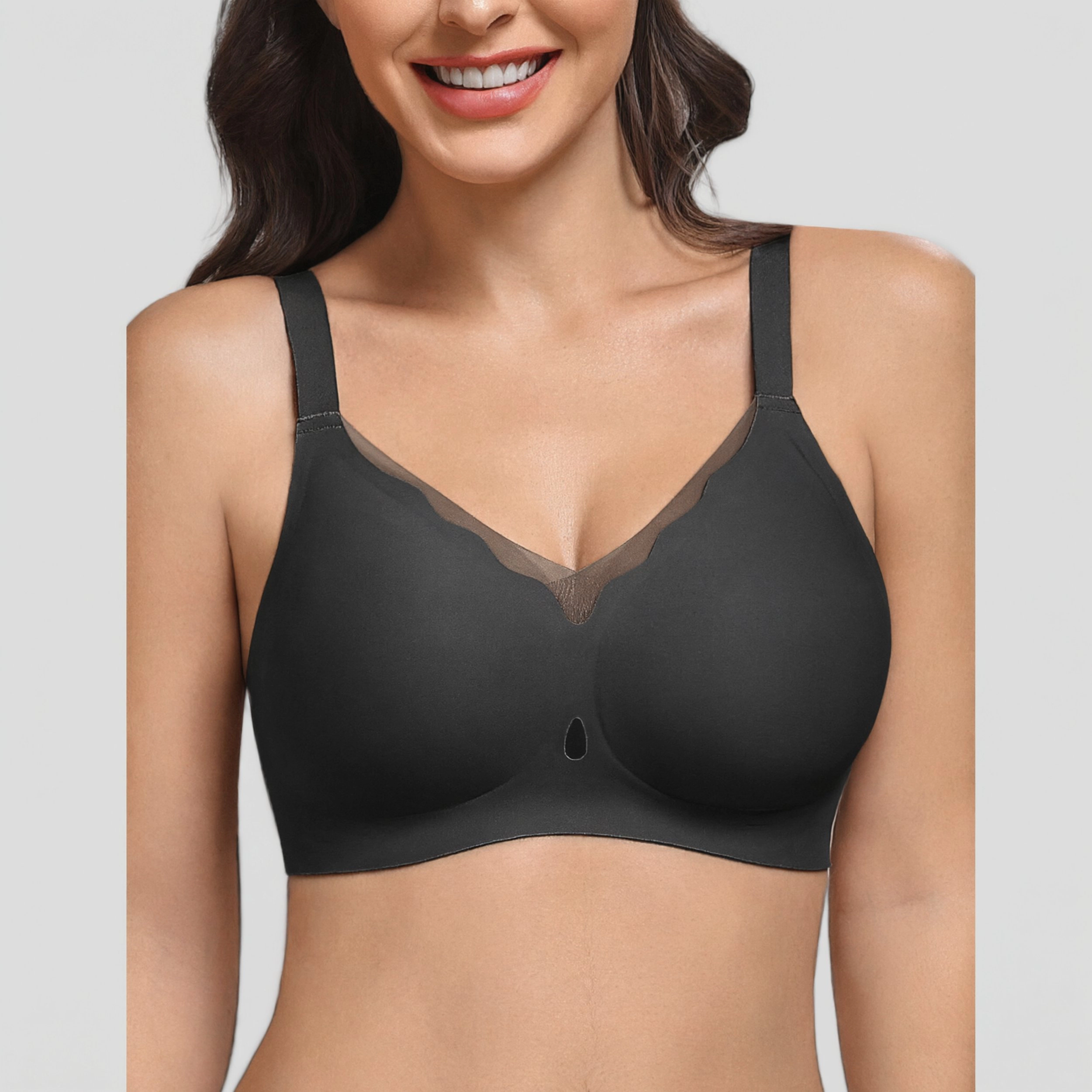 Avidlove Women's Seamless Wireless Scalloped Bra