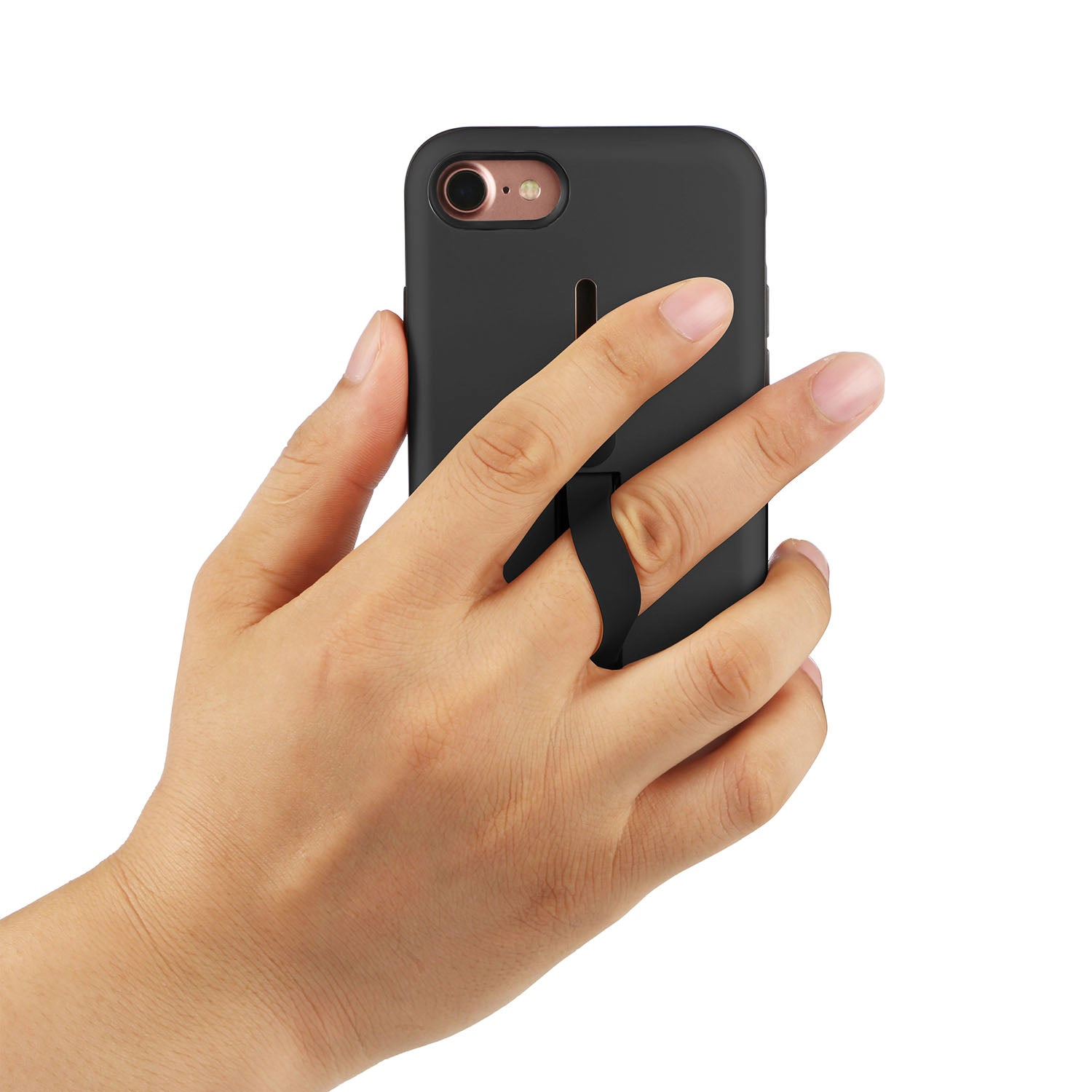 GBruno Dual-Layer IPhone 8 Case With Finger Strap