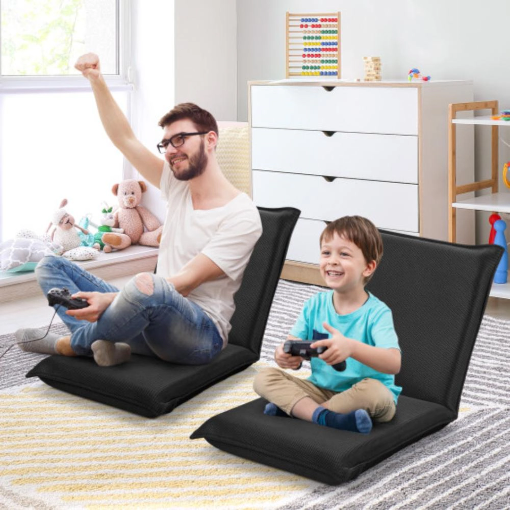 Hivvago Adjustable 6 Positions Folding Lazy Man Sofa Chair Floor