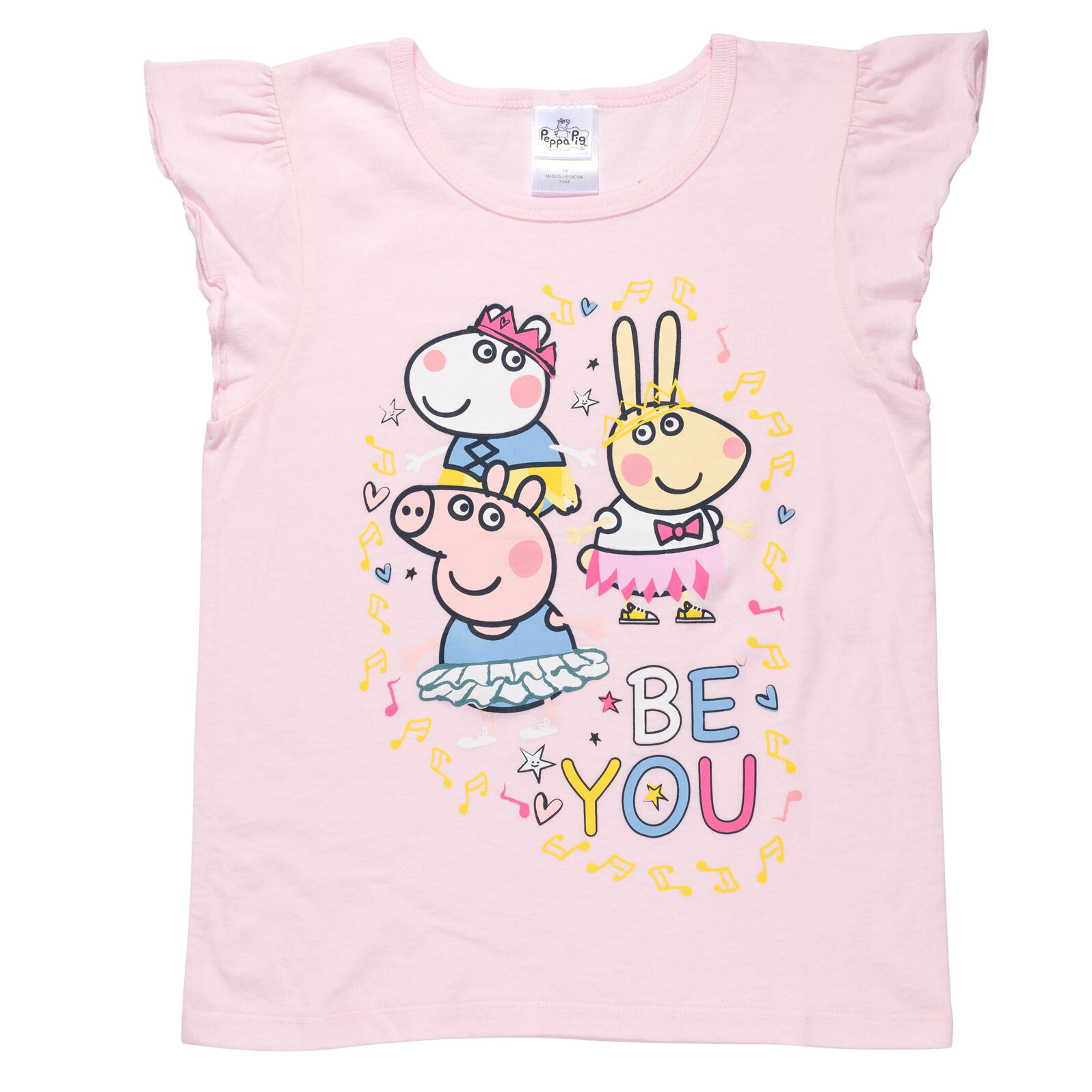Peppa Pig Girls' 3-Pack Short Sleeve T-Shirts