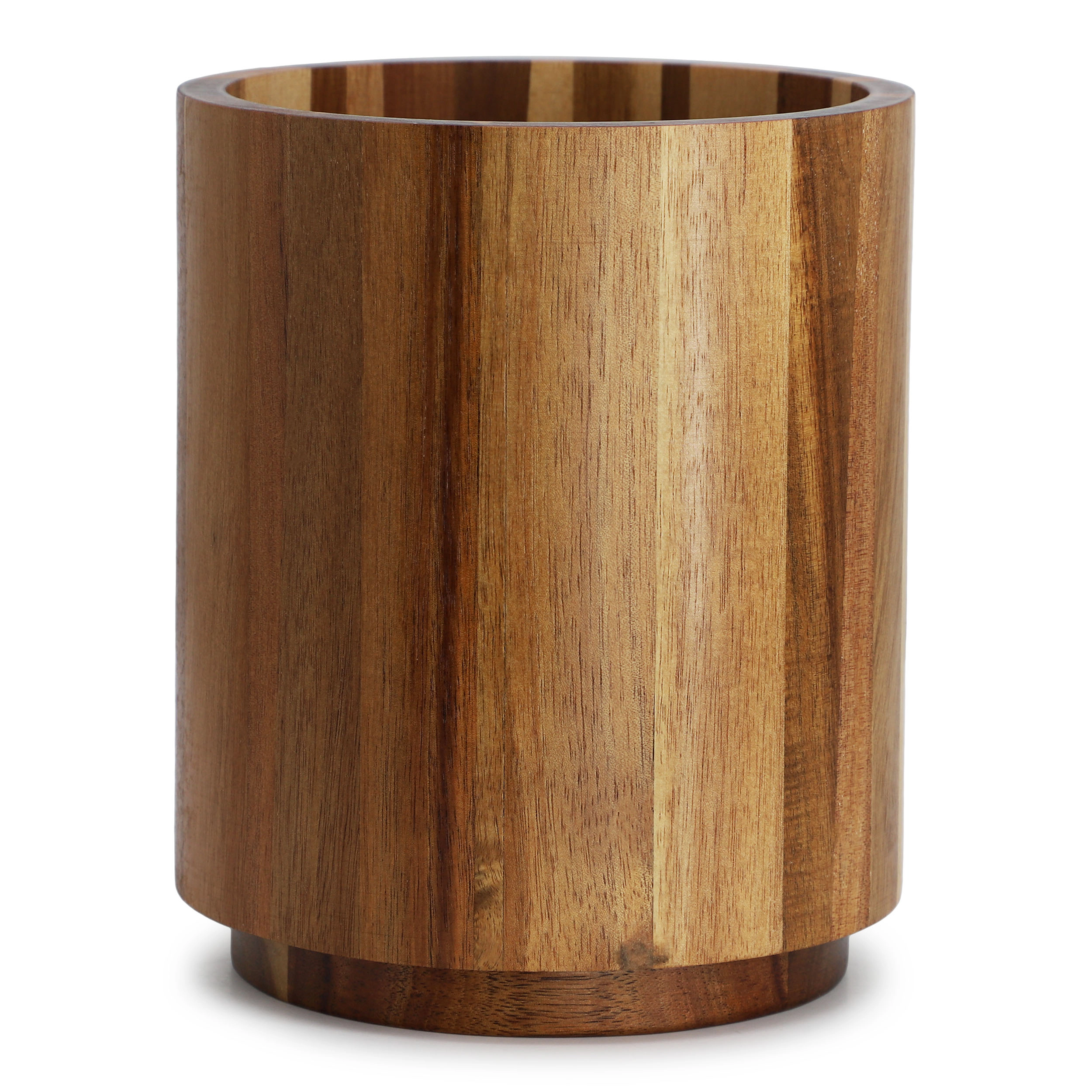 MegaChef Acacia Wood 360 Rotating Utensil Holder
