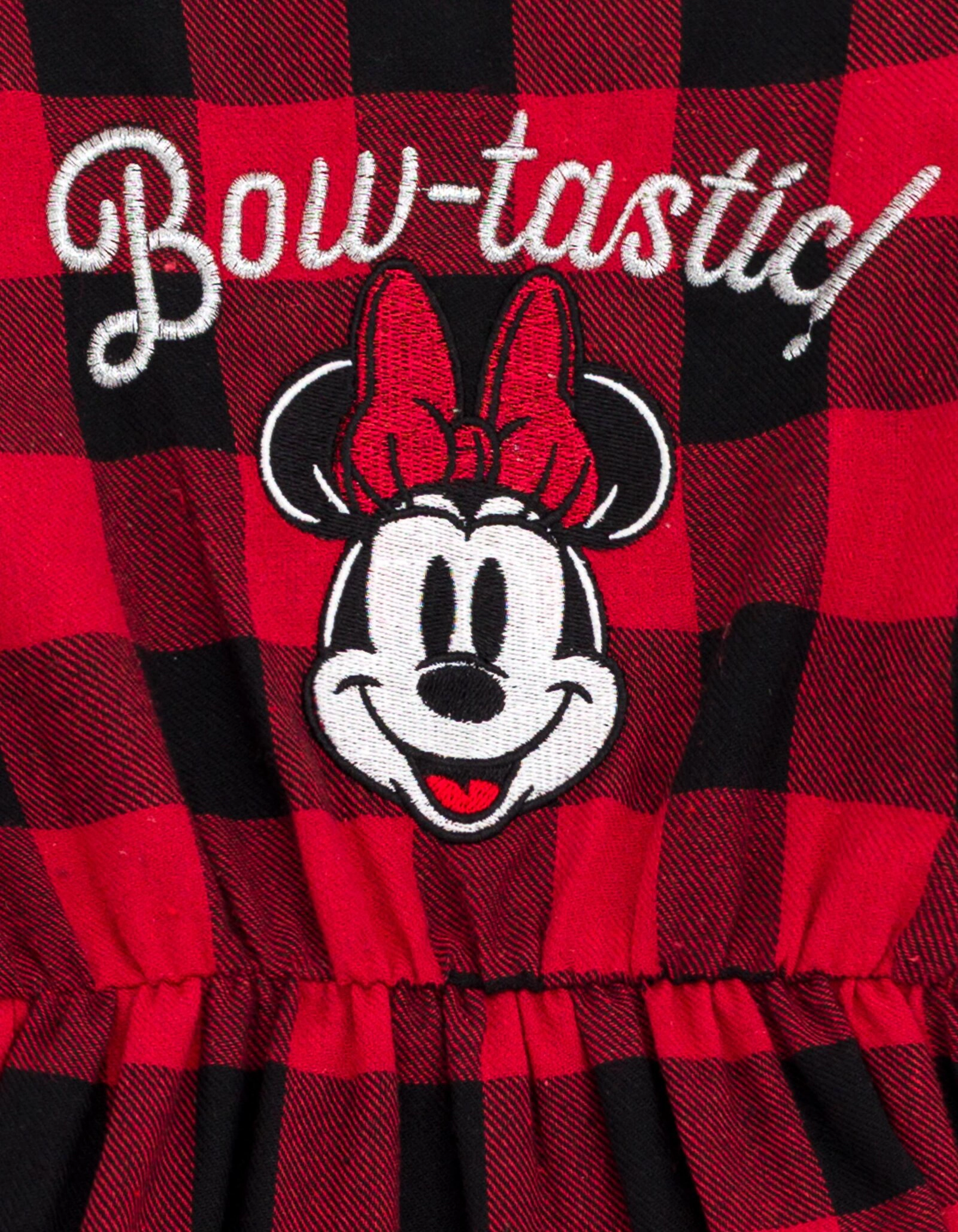 Disney Minnie Mouse Girls' Holiday Long Sleeve Dress