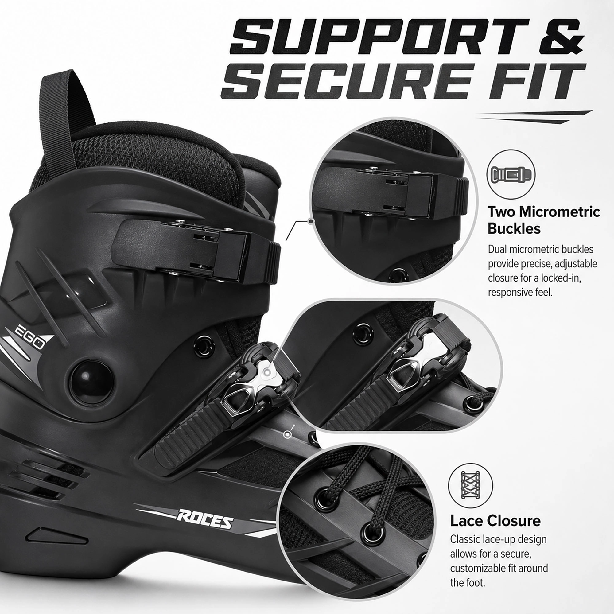 Roces Ego 3x110 TIF Mens Inline Skates