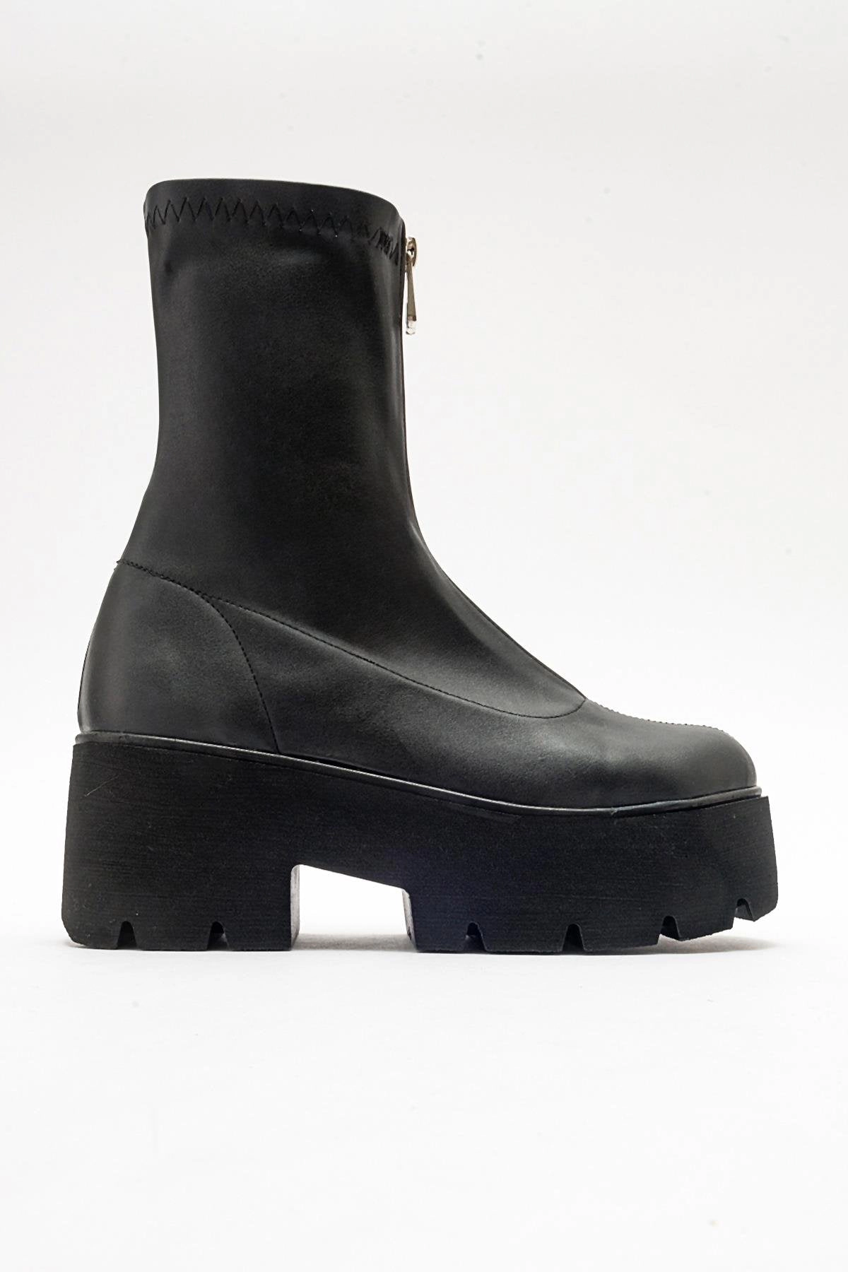 Prologue Shoes Womens Ovil Platform Zip Boot