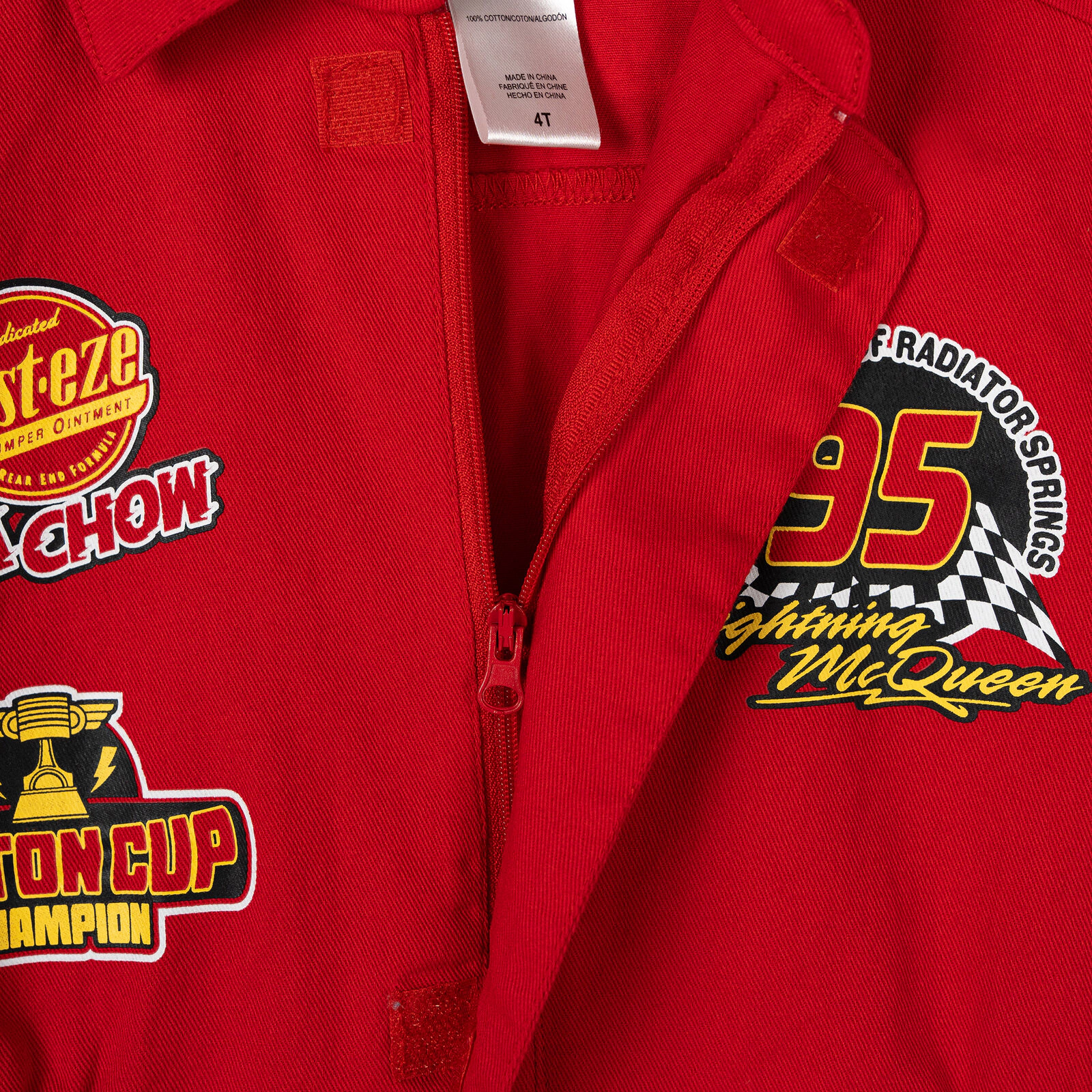 Disney Cars Lightning McQueen Boys' Racing Cosplay One Piece Coverall