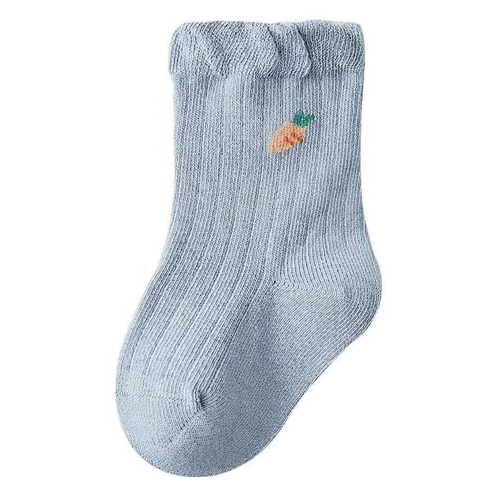 19076 MyKids-USA Baby Girls Frilled Mid-Calf Socks, 2 Pairs