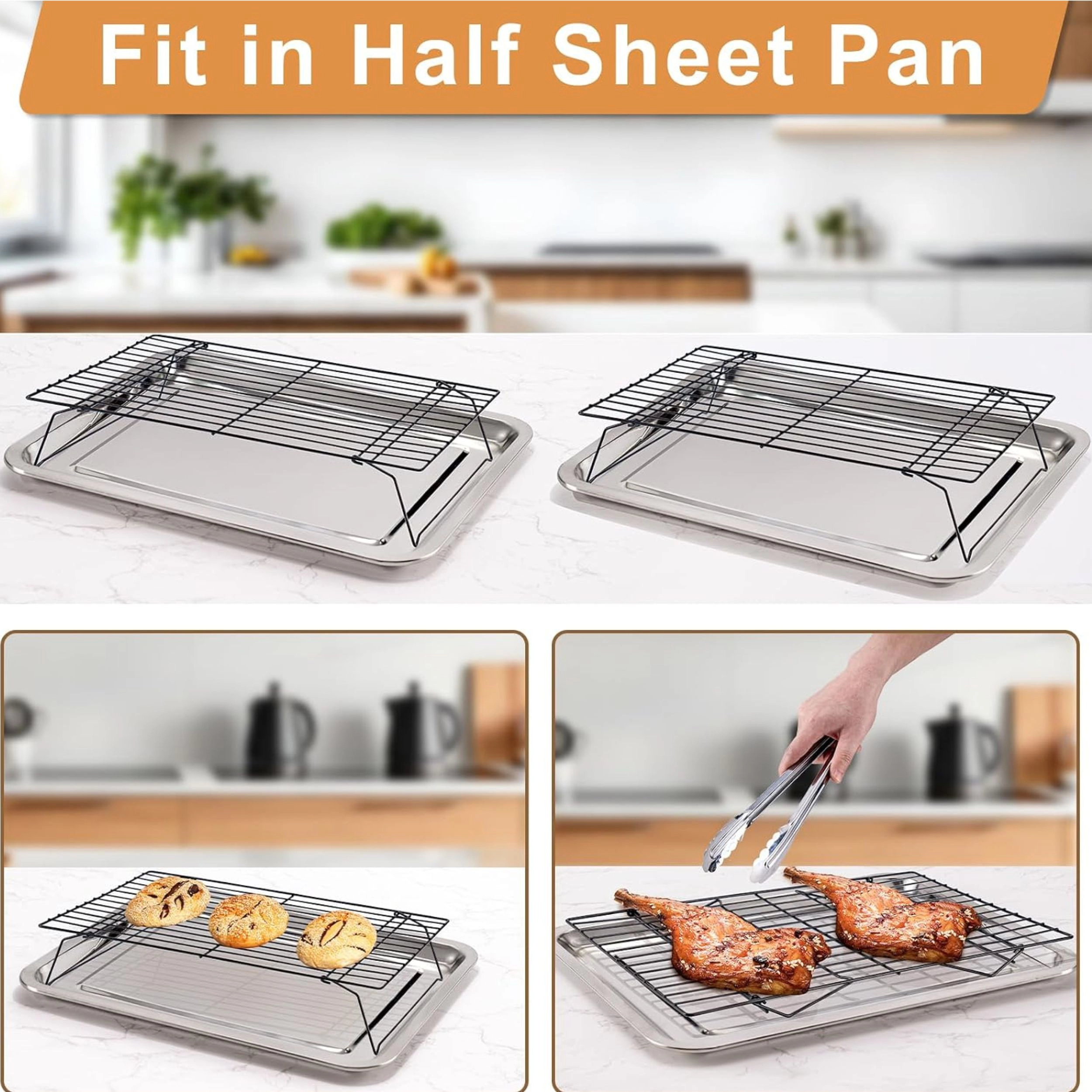 Stock Preferred 3-Tier Cooling Rack for Baking 16x10 Inch Oven Safe Wire