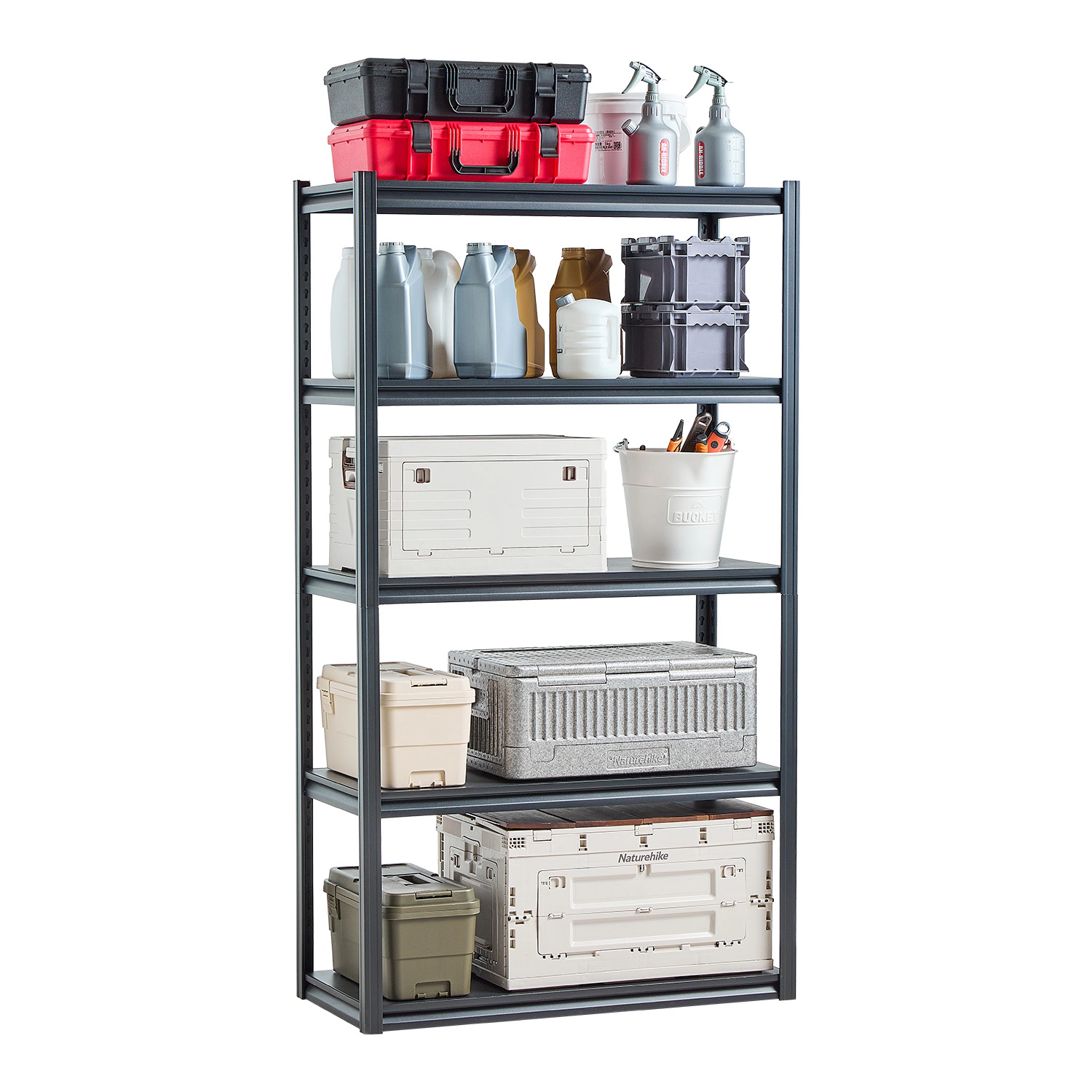 Flynama Storage Shelves 18Inches D x 40Inches W x 72Inches H 5-tier Garage Storage Shelving
