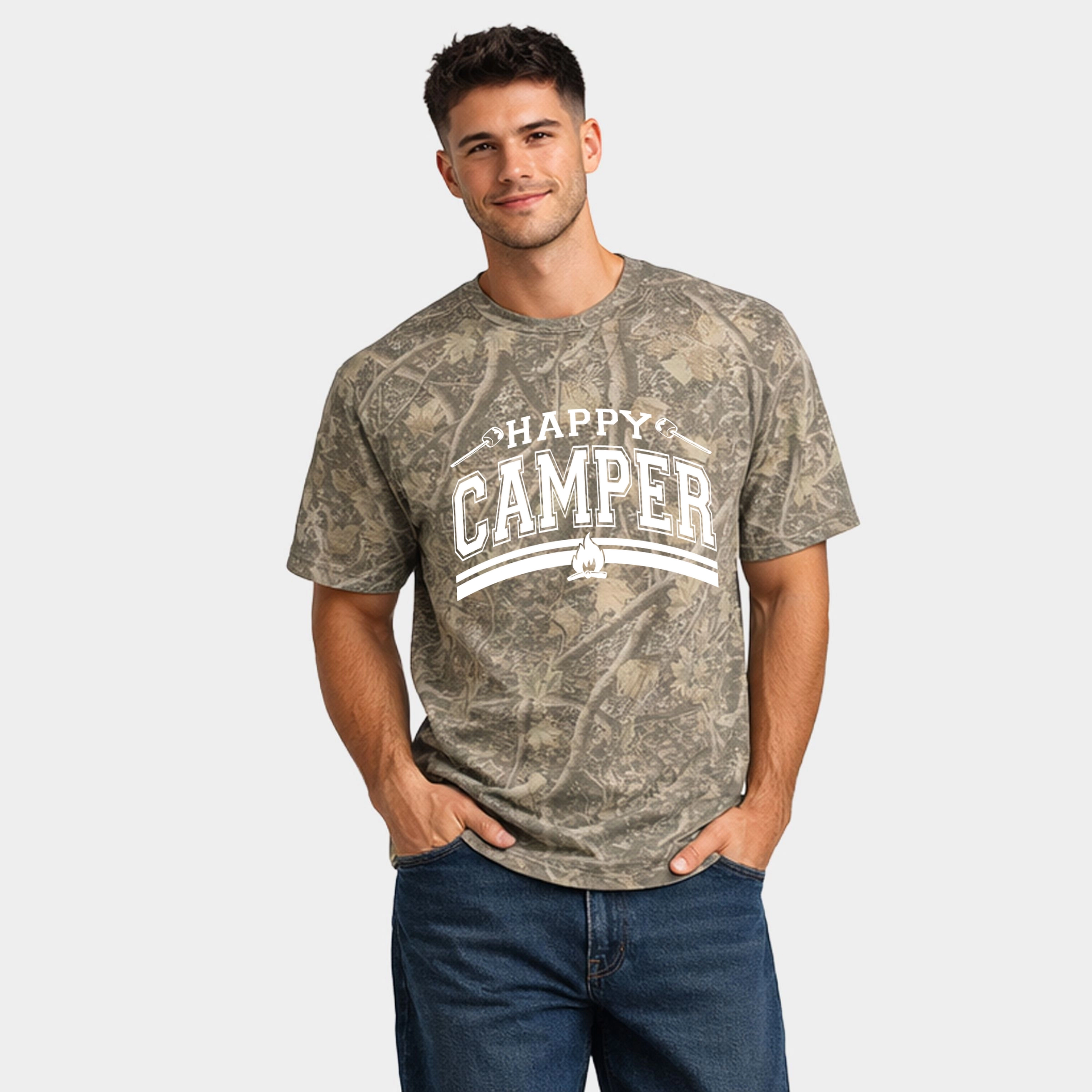 Simply Sage Market - Happy Camper Fire Men's Heavyweight Crew