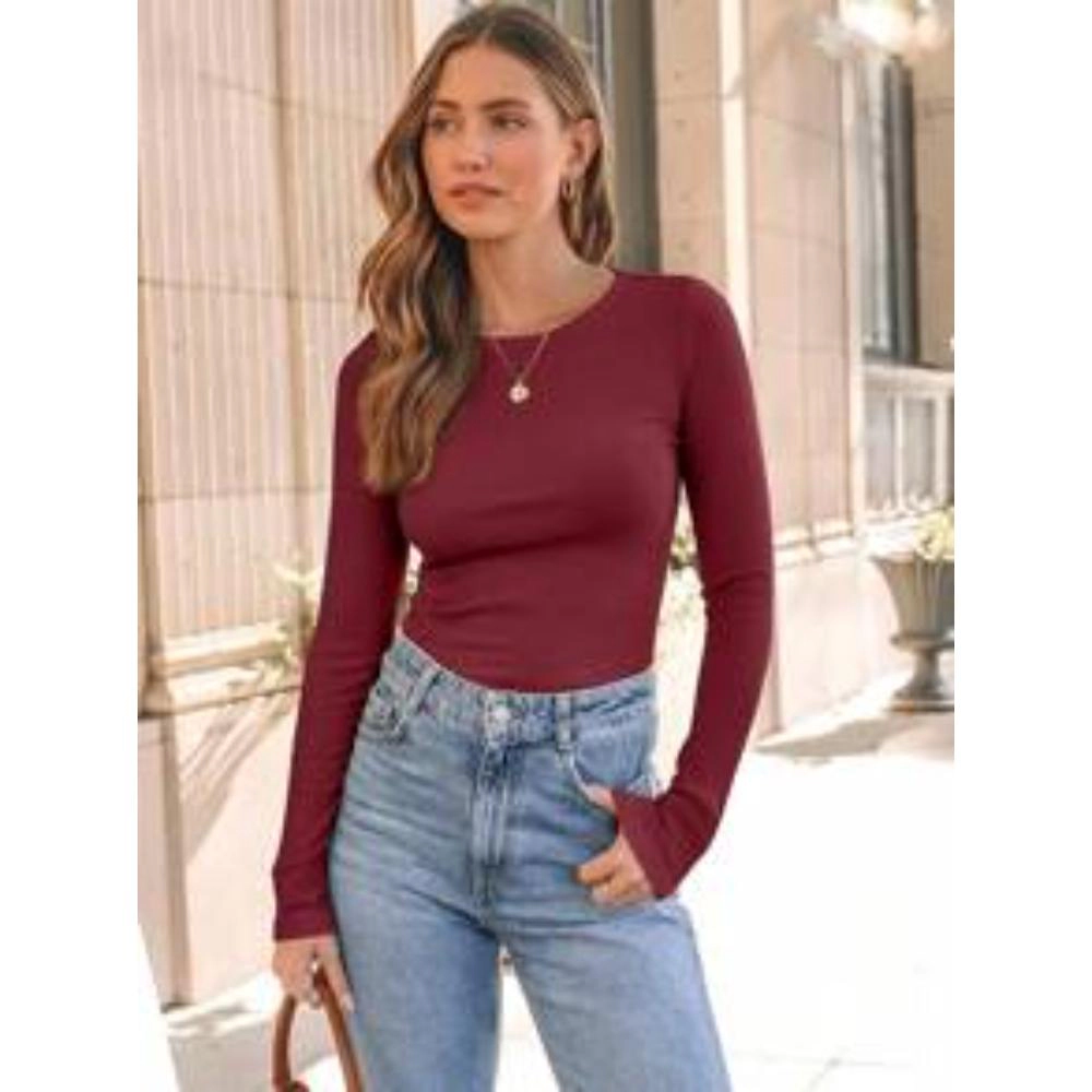 Eureka Clue Women Ribbed Long Sleeve T-Shirt