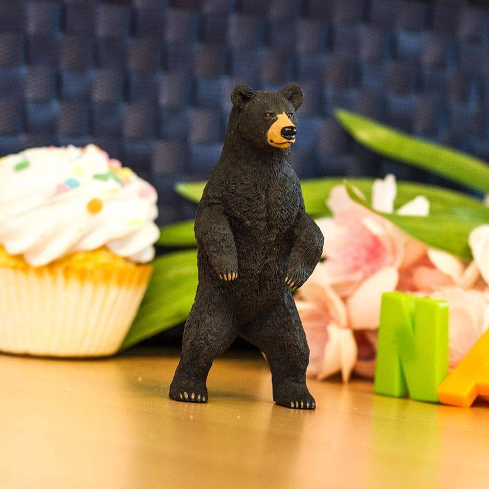 Safari Ltd. - Standing Black Bear Kids Toy Figure