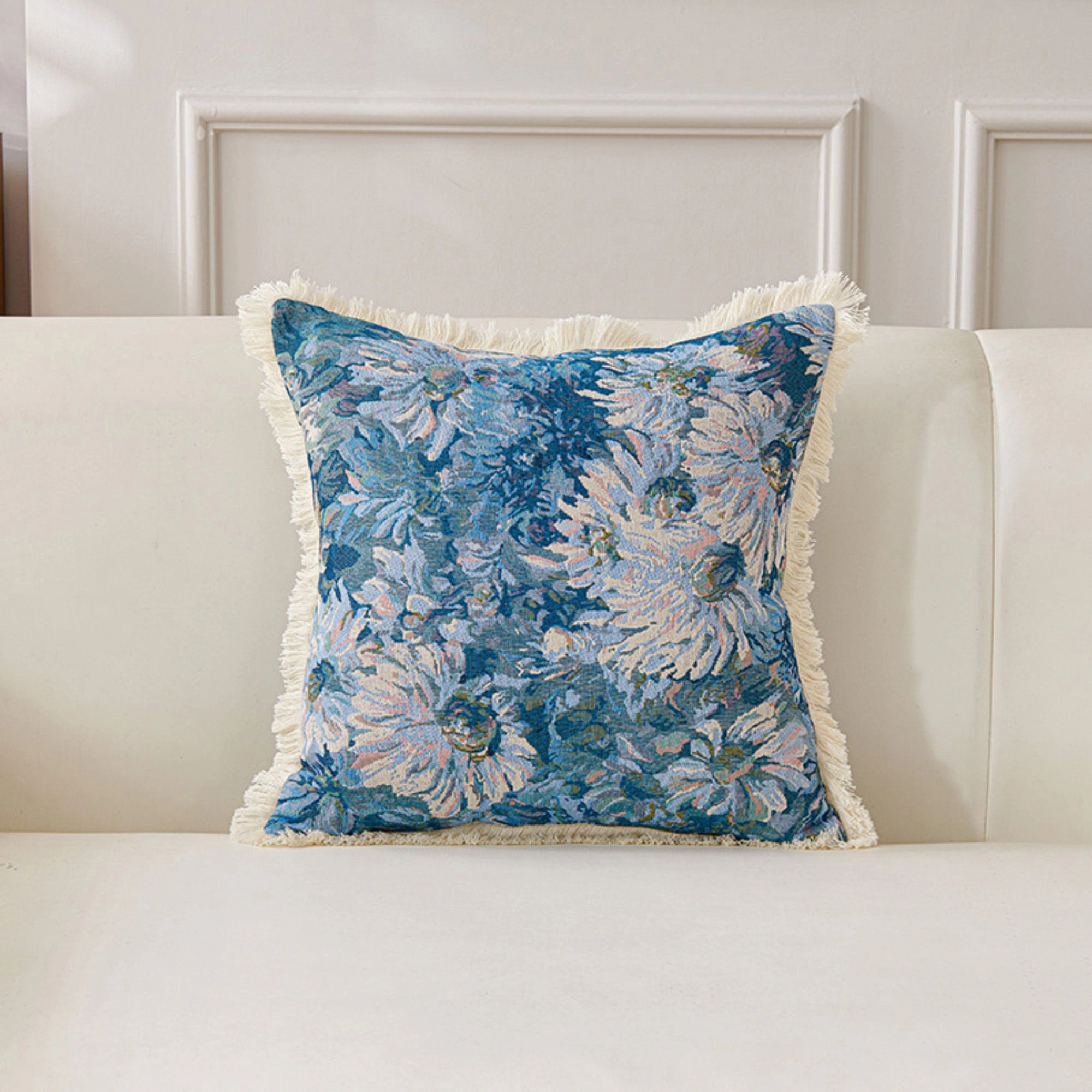 Alilang Unisex Cotton Throw Pillow 17.7*17.7 Soft Decorative Cushion for Sofa Bed Chair