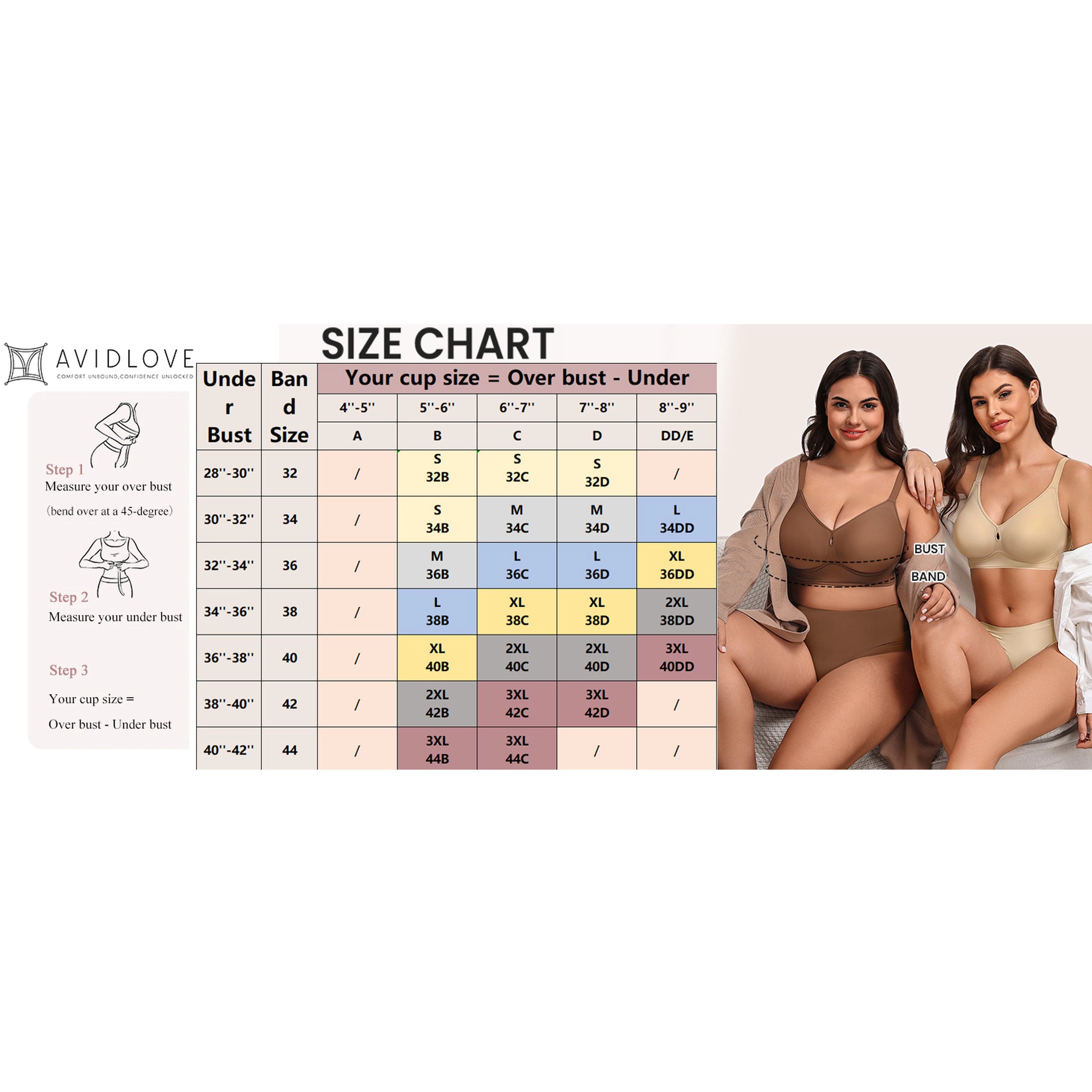 Avidlove Women's Jelly Wireless Plunge Seamless Textured Stripe Bra