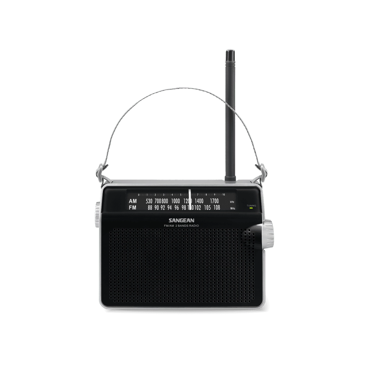 Sangean PR-D6 Compact AM/FM Portable Analog Radio - Rugged Design, Lighted Dial