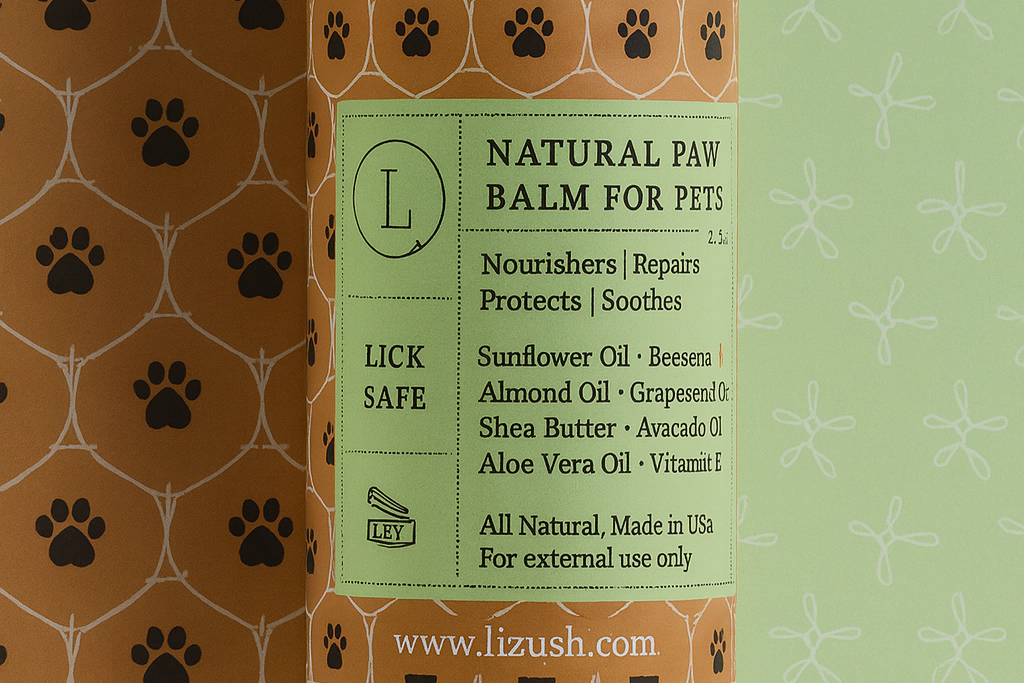 Lizush  Natural Paw Balm for Dogs and Cats