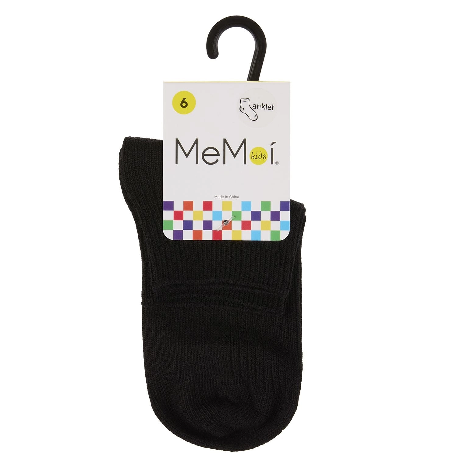 Memoi Kid Girls Thin Ribbed Cotton Kids Anklet Sock